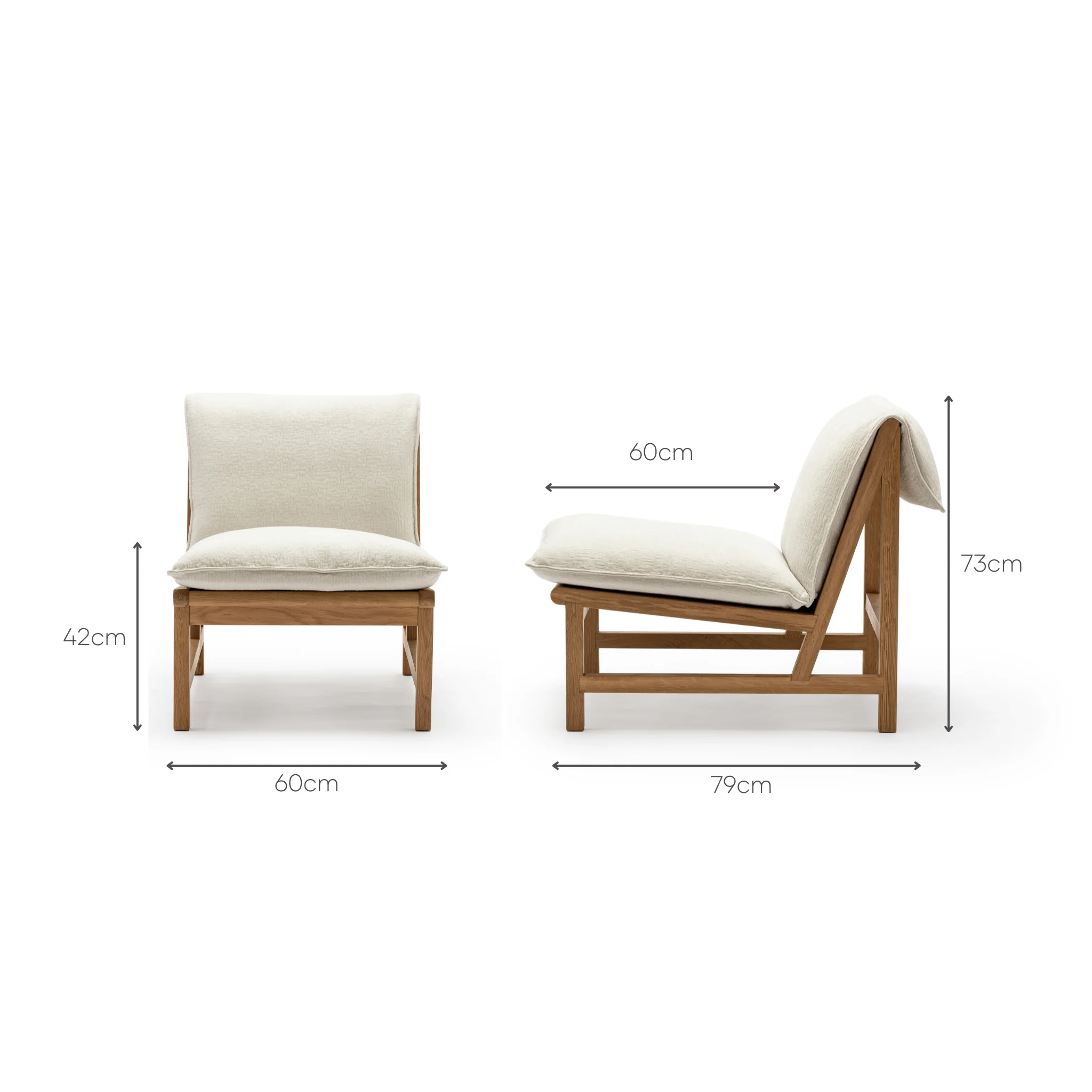 Cantaloupe Chair - Light Oak & Macadamia - Image 8