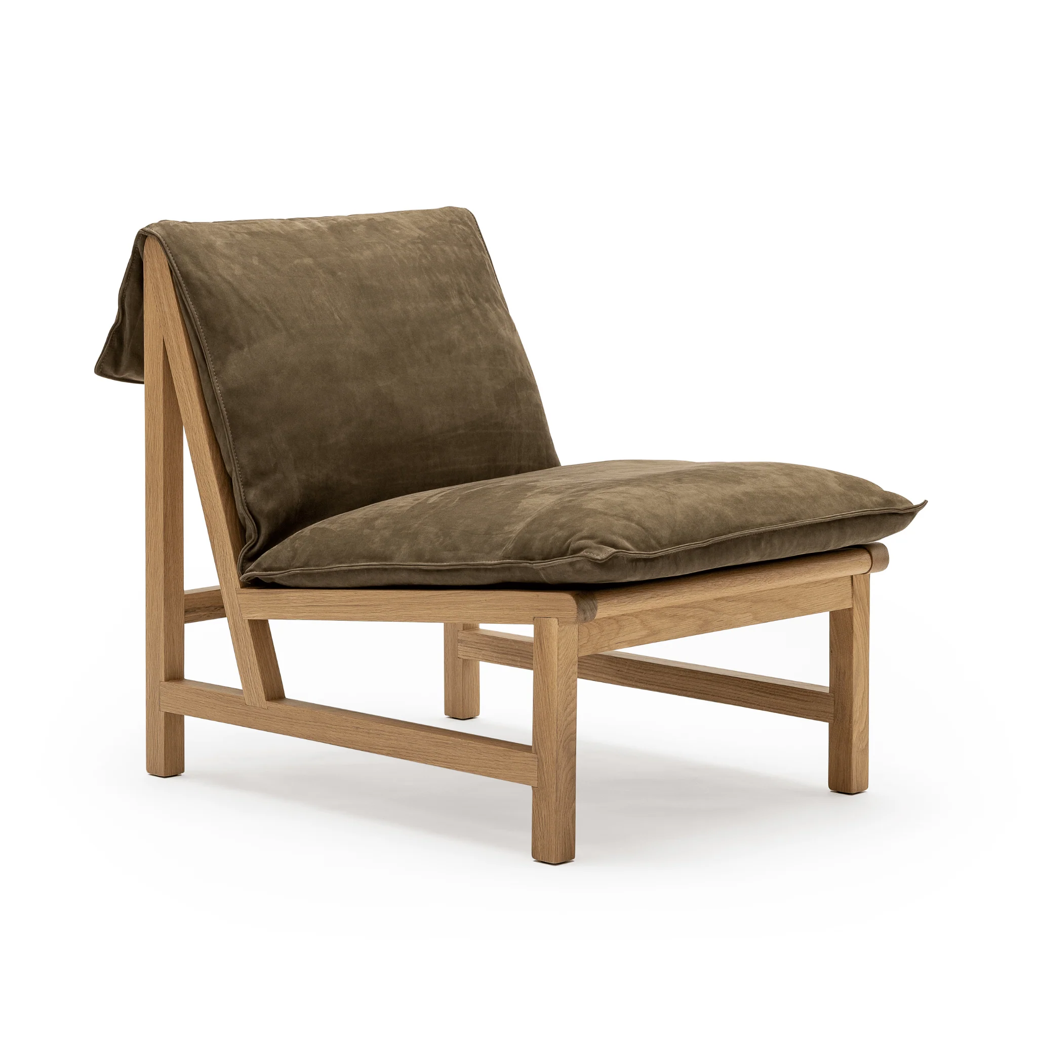 Cantaloupe Chair - Light Oak & Seduce Moss