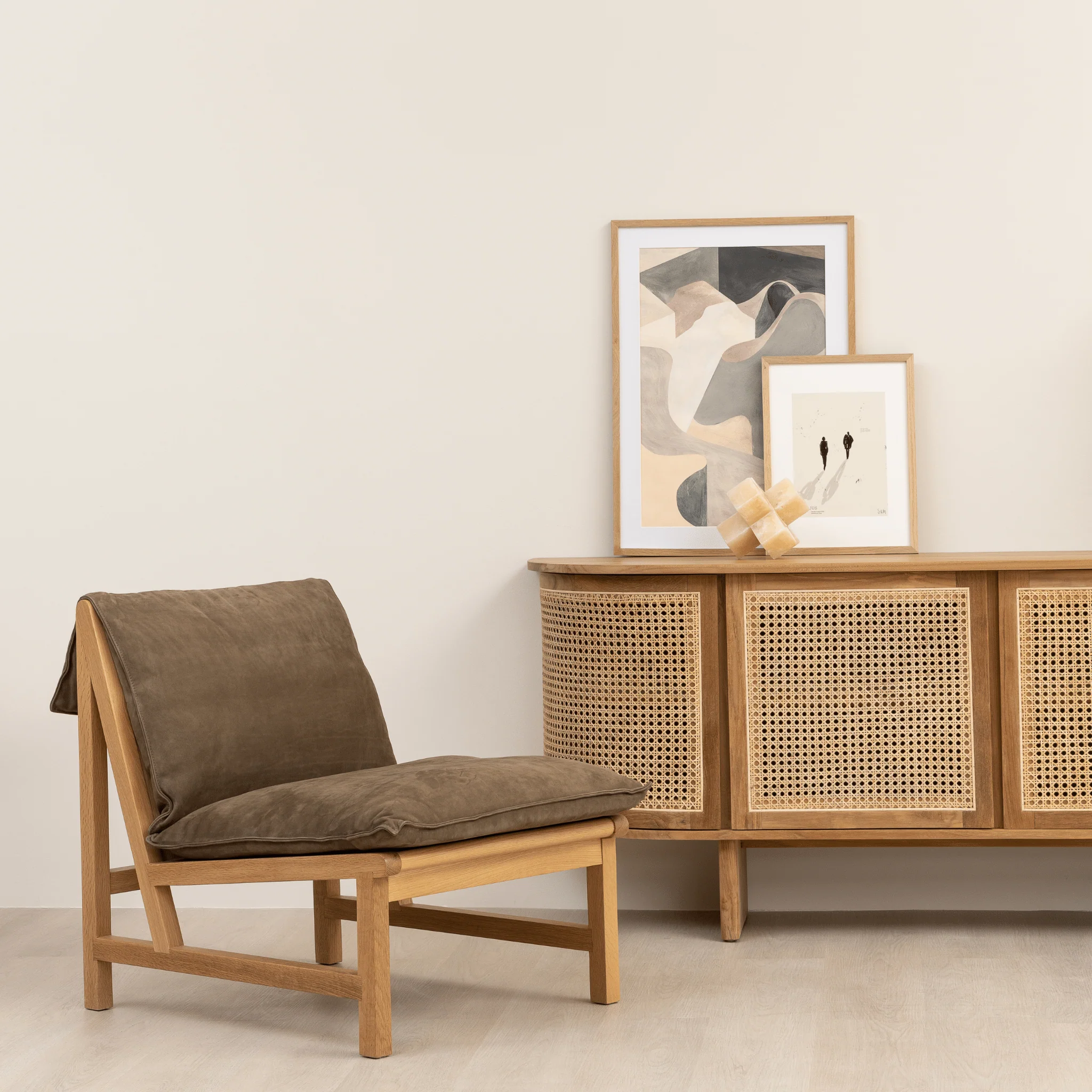 Cantaloupe Chair - Light Oak & Seduce Moss - Image 2