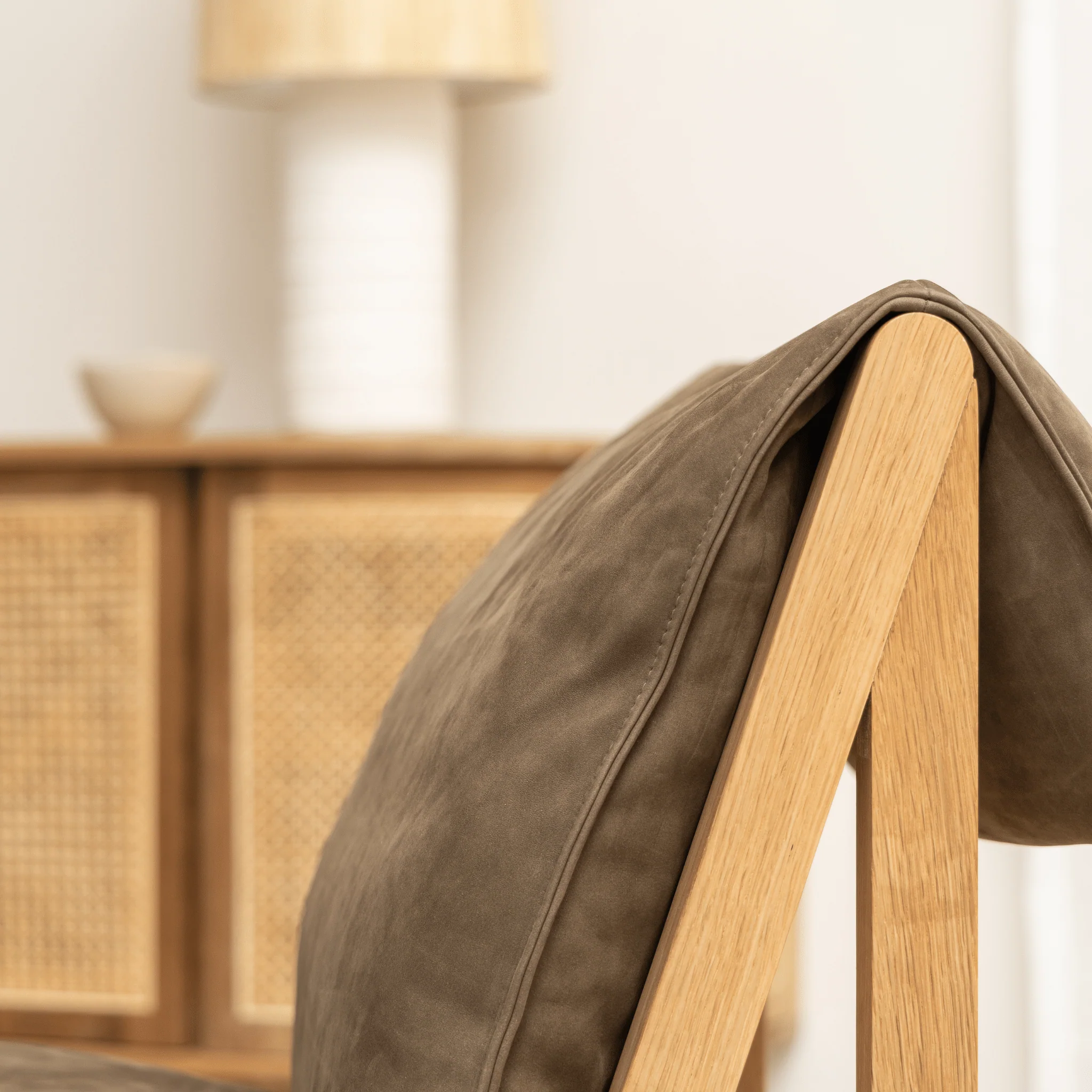 Cantaloupe Chair - Light Oak & Seduce Moss - Image 7
