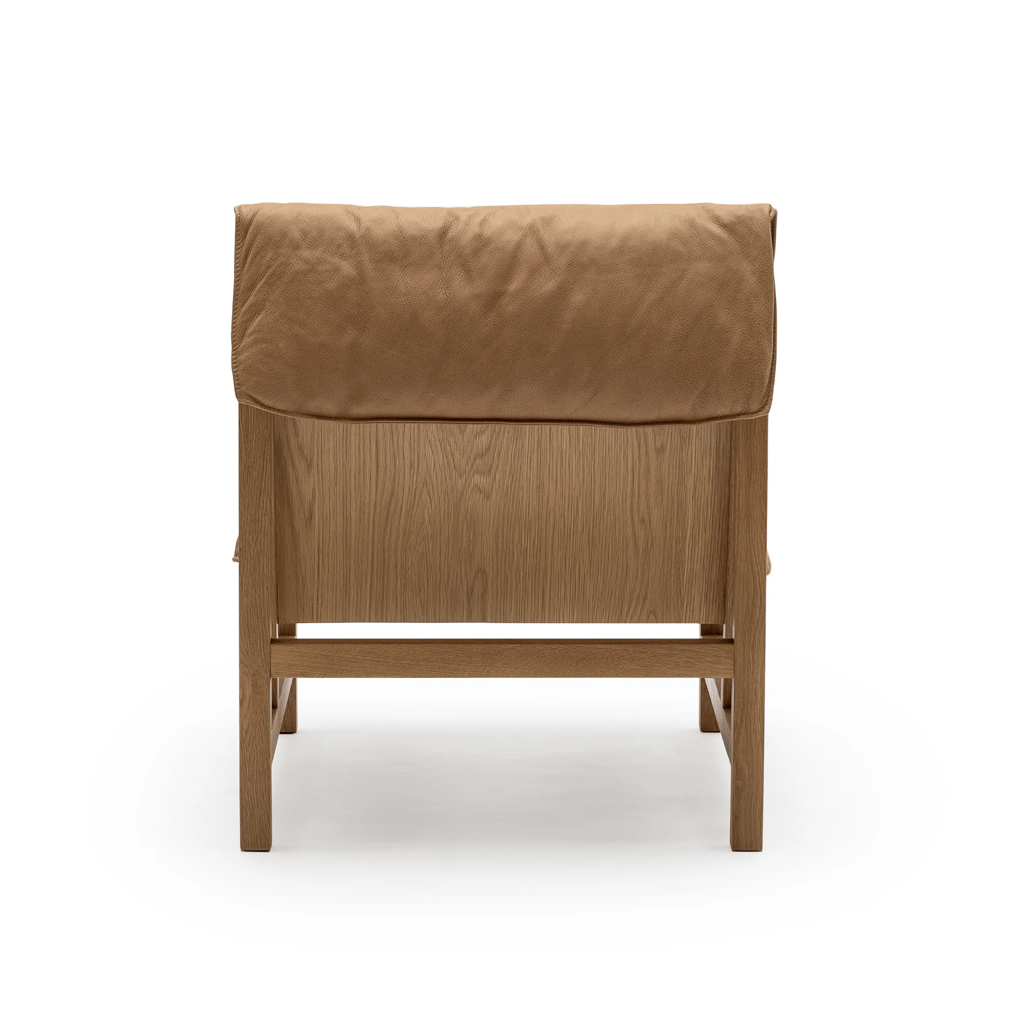 Cantaloupe Chair - Light Oak & Pecan Leather - Image 6