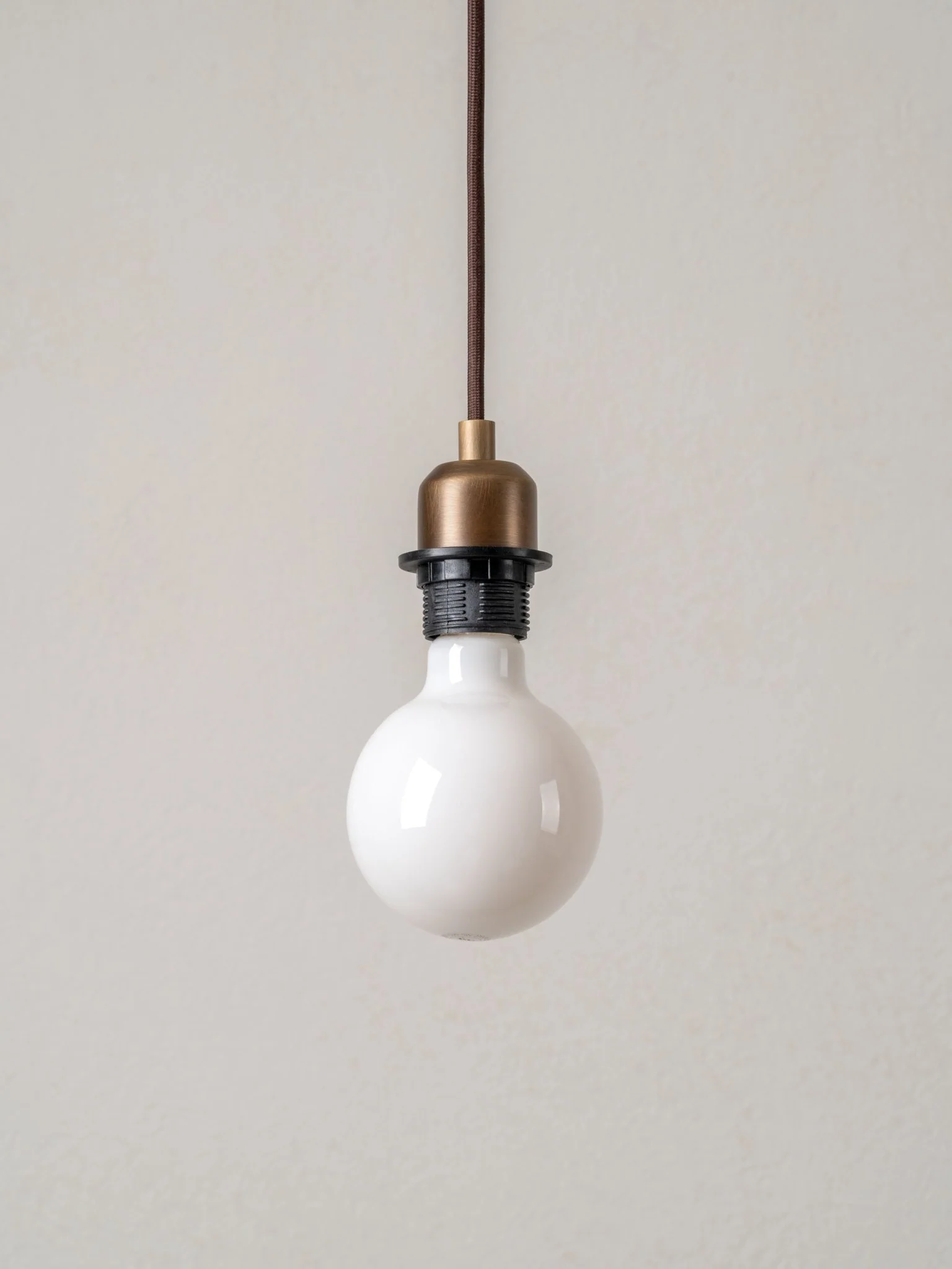 Capel - Aged Brass Drop Cap Lampholder Kit - Image 3