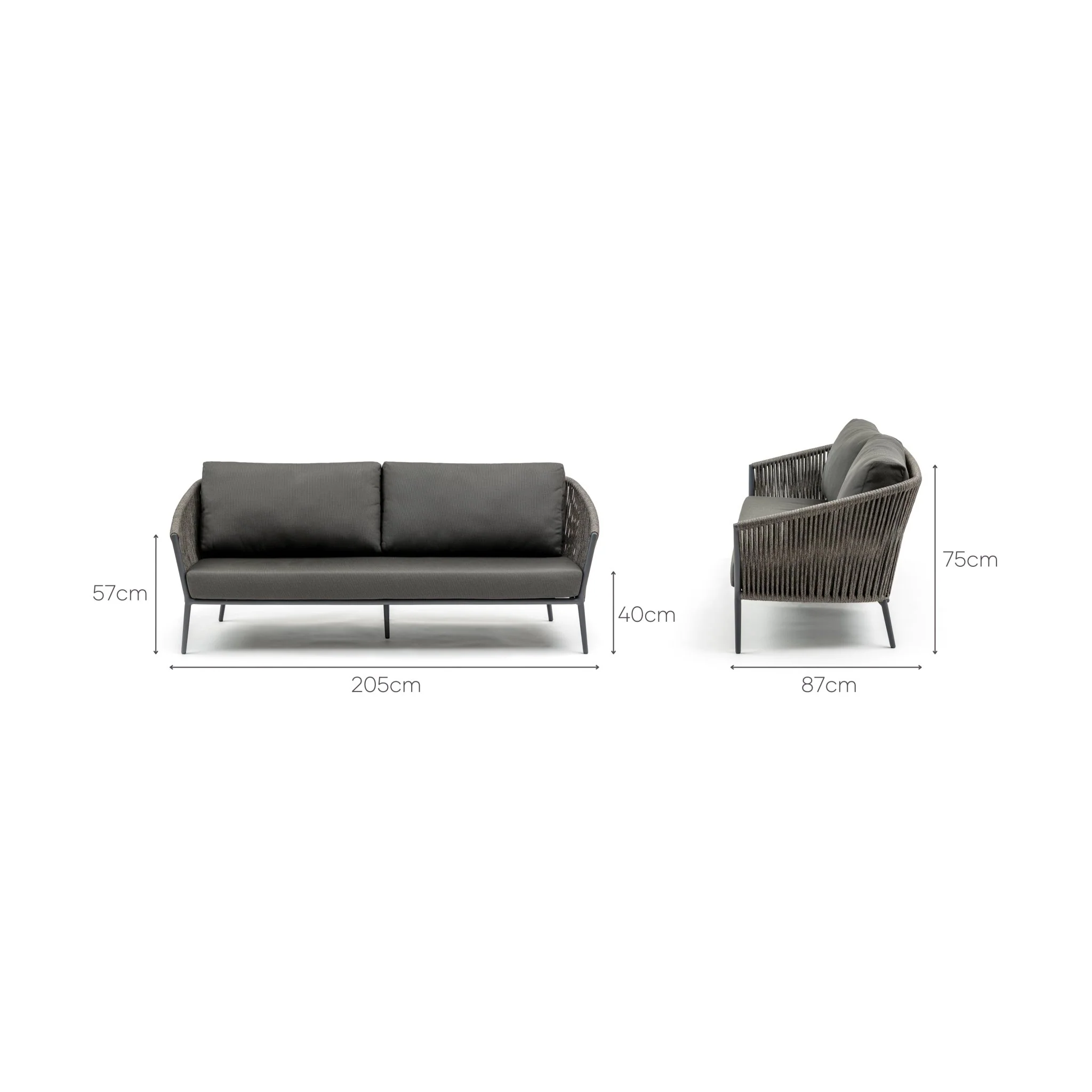 Cascade 205 Sofa - Shadow - Image 13