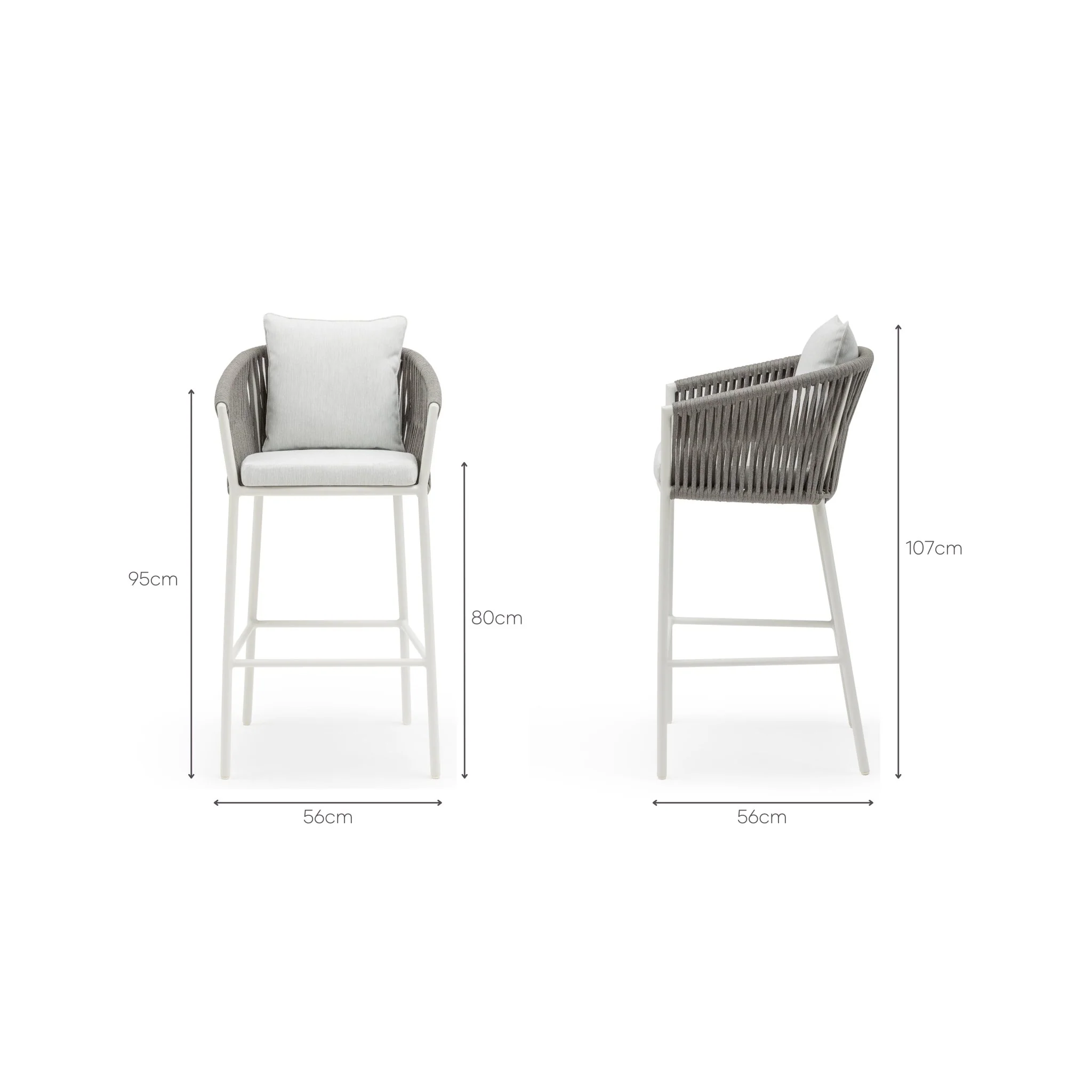 Cascade Bar Chair -  Feather - Image 15