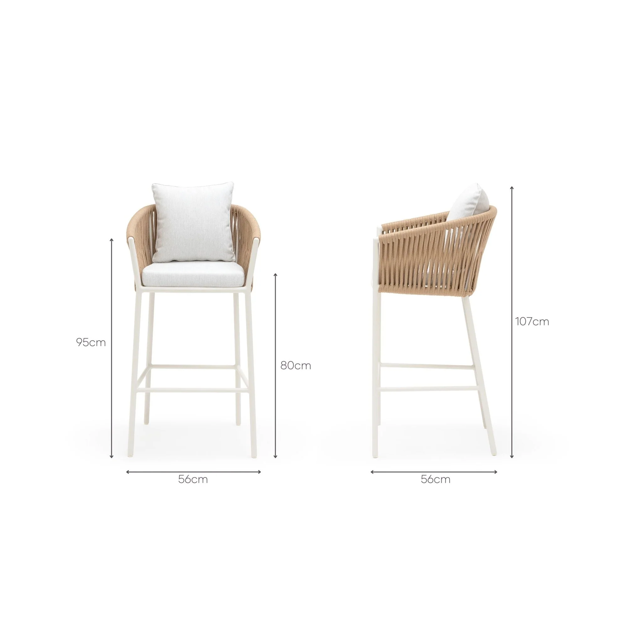 Cascade Bar Chair - Shell - Image 11