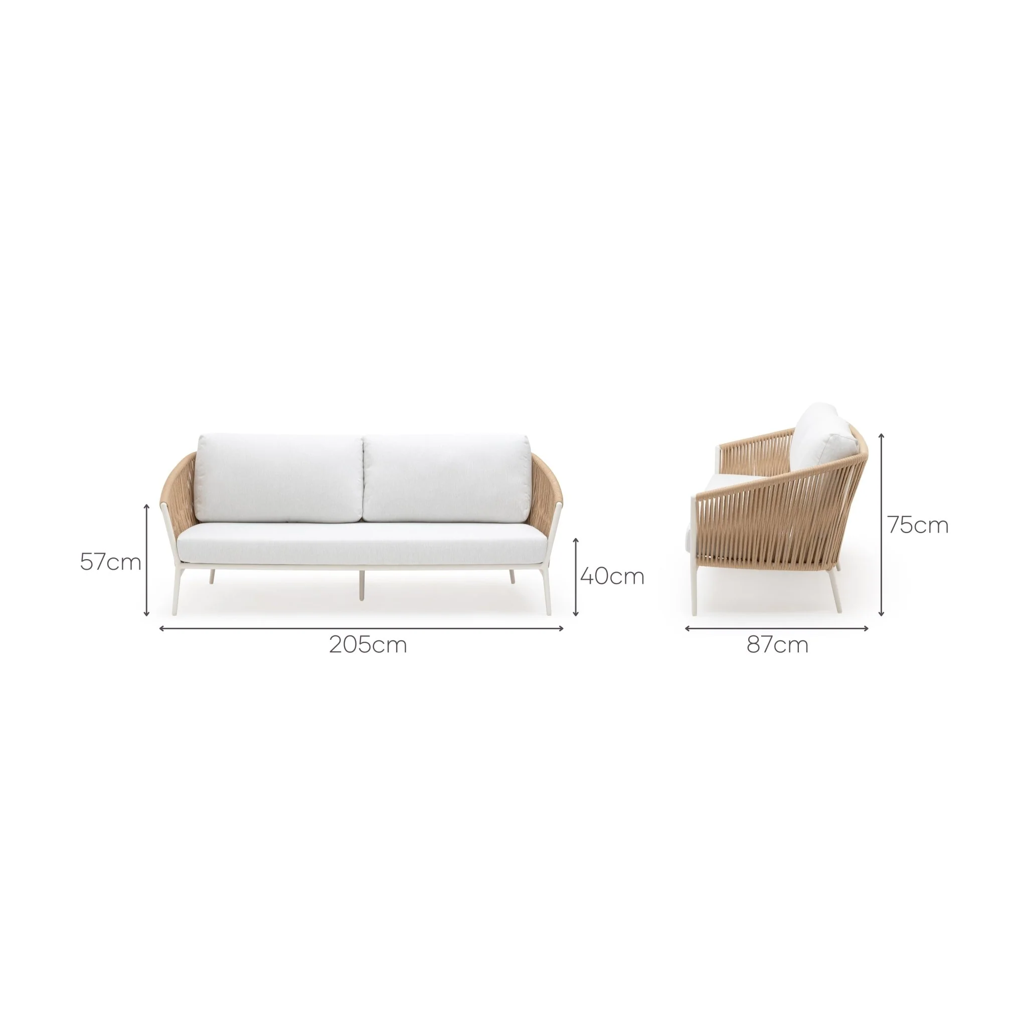 Cascade 205 Sofa - Shell - Image 16