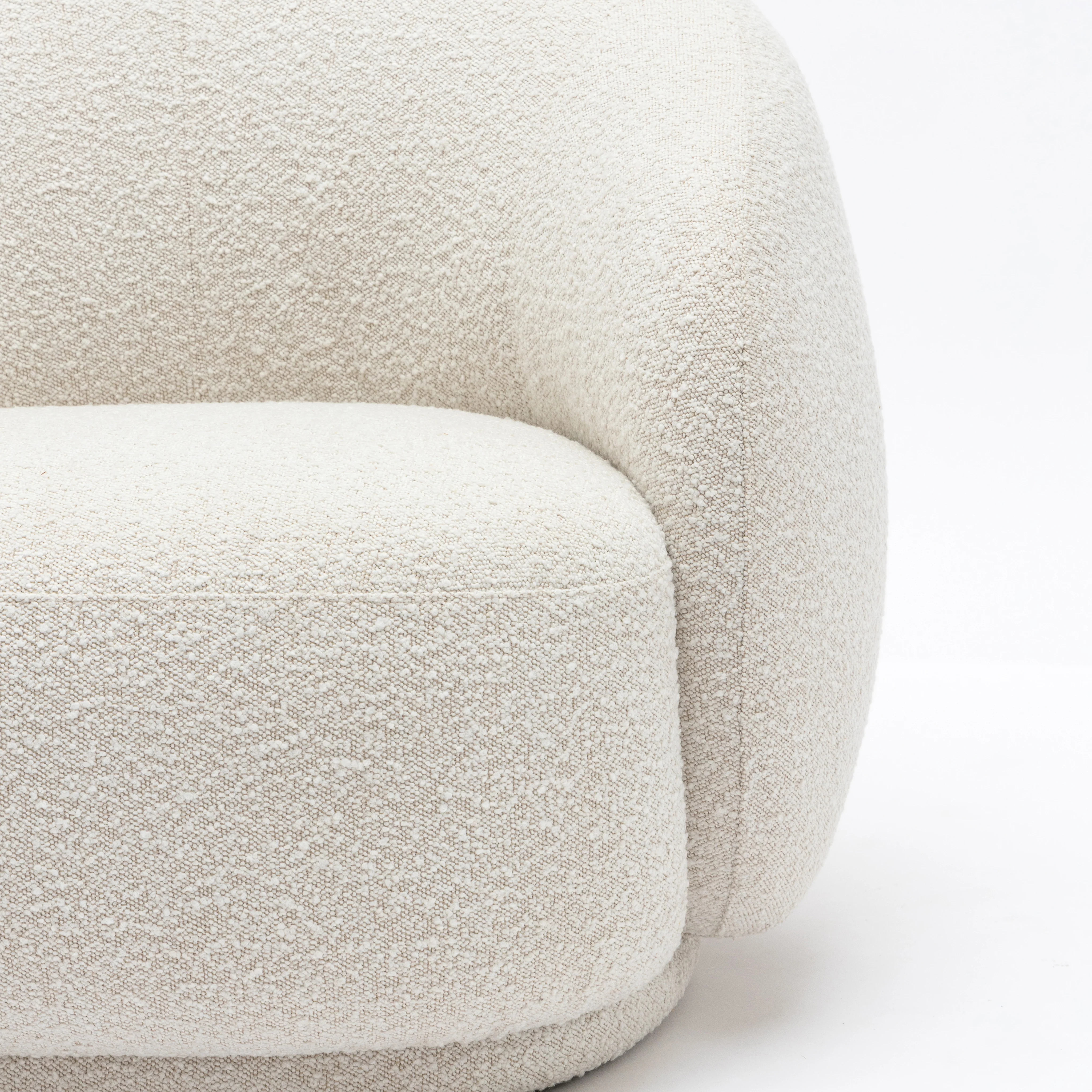 Cashew Armchair - Ivory Boucle - Image 5