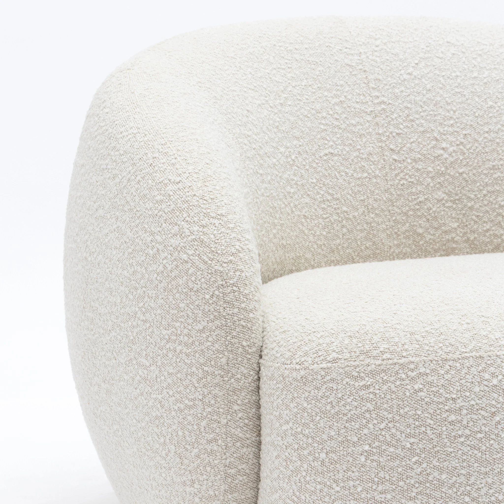 Cashew Armchair - Ivory Boucle - Image 6