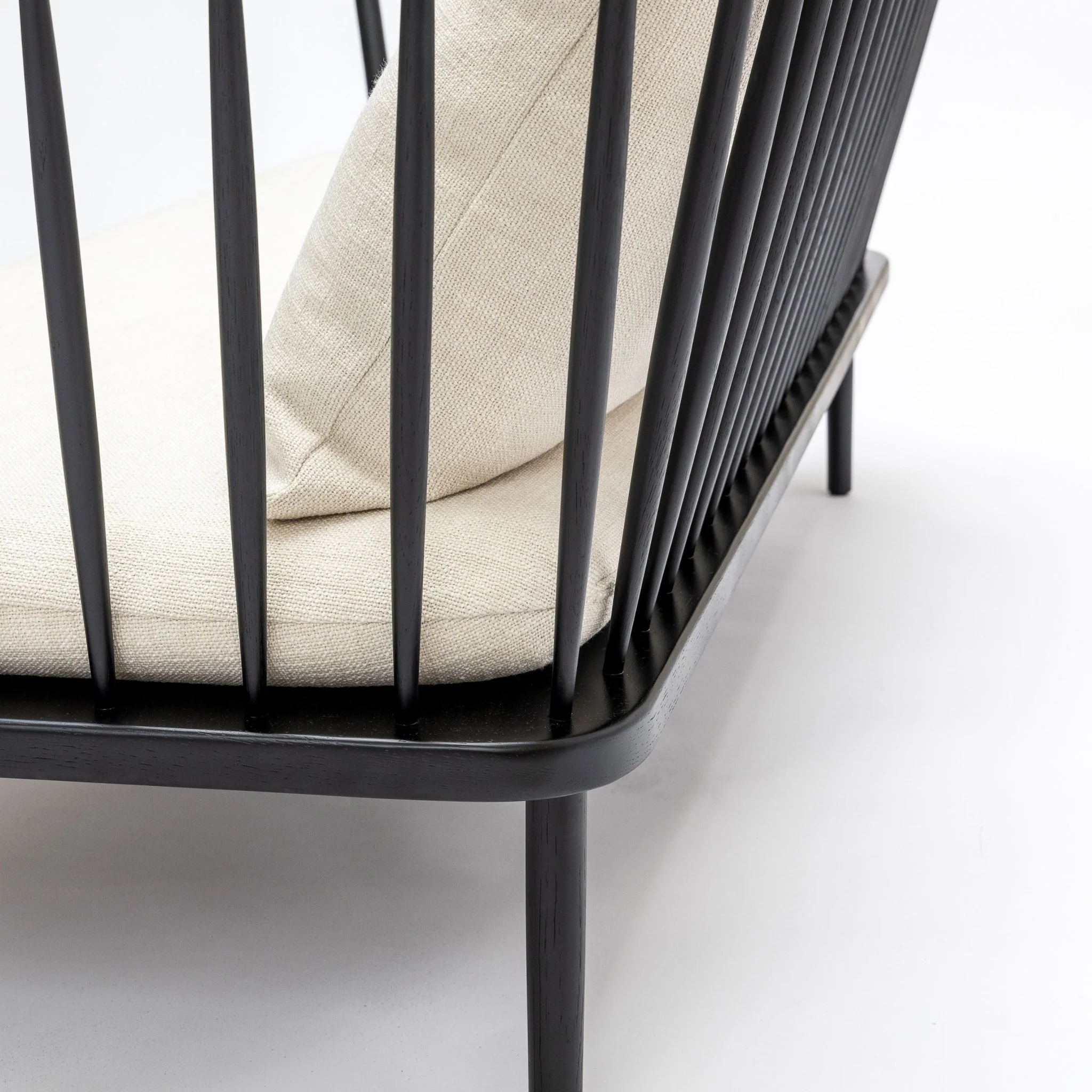 Charles Sofa - Black Oak & West Lake Gesso - Image 11