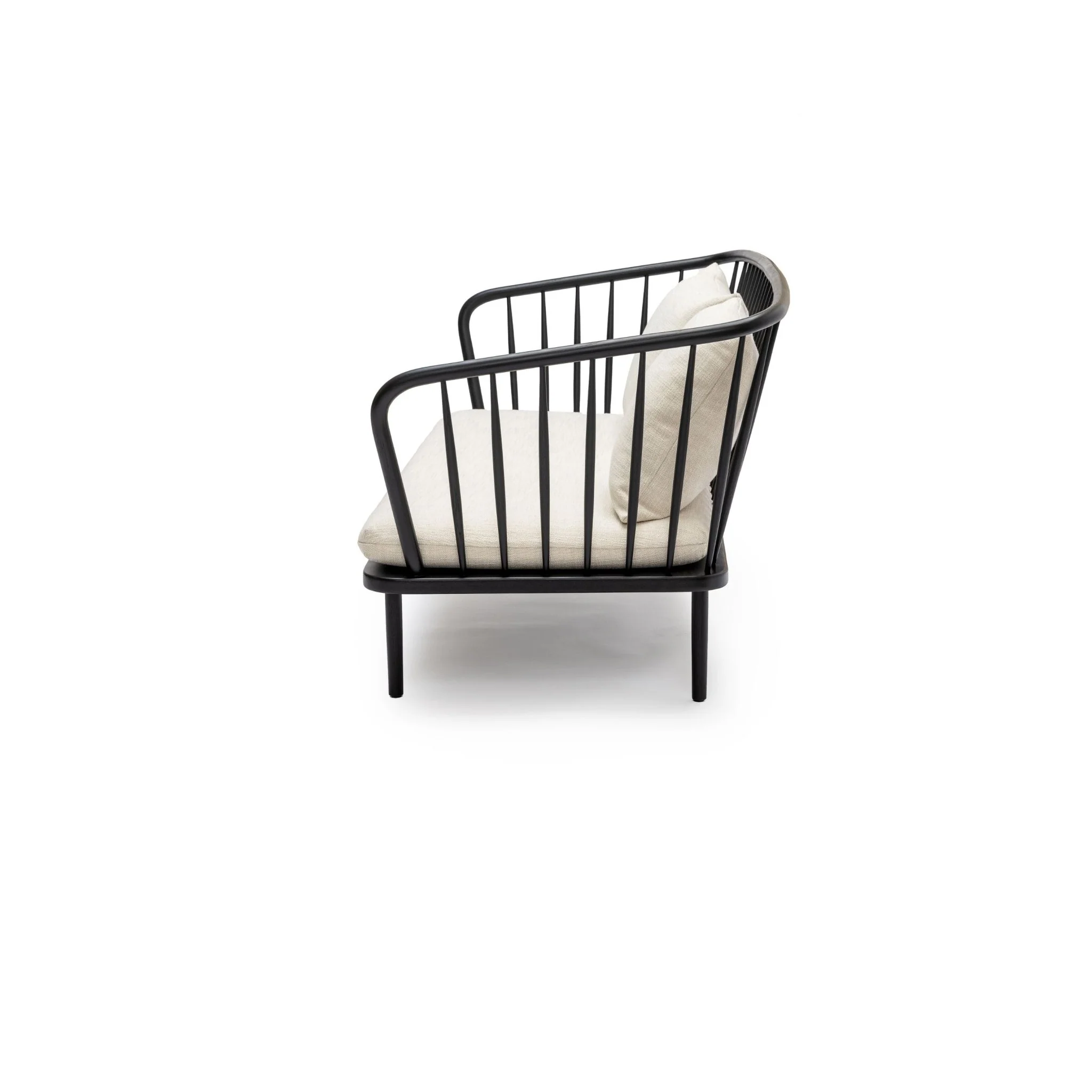 Charles Sofa - Black Oak & West Lake Gesso - Image 4
