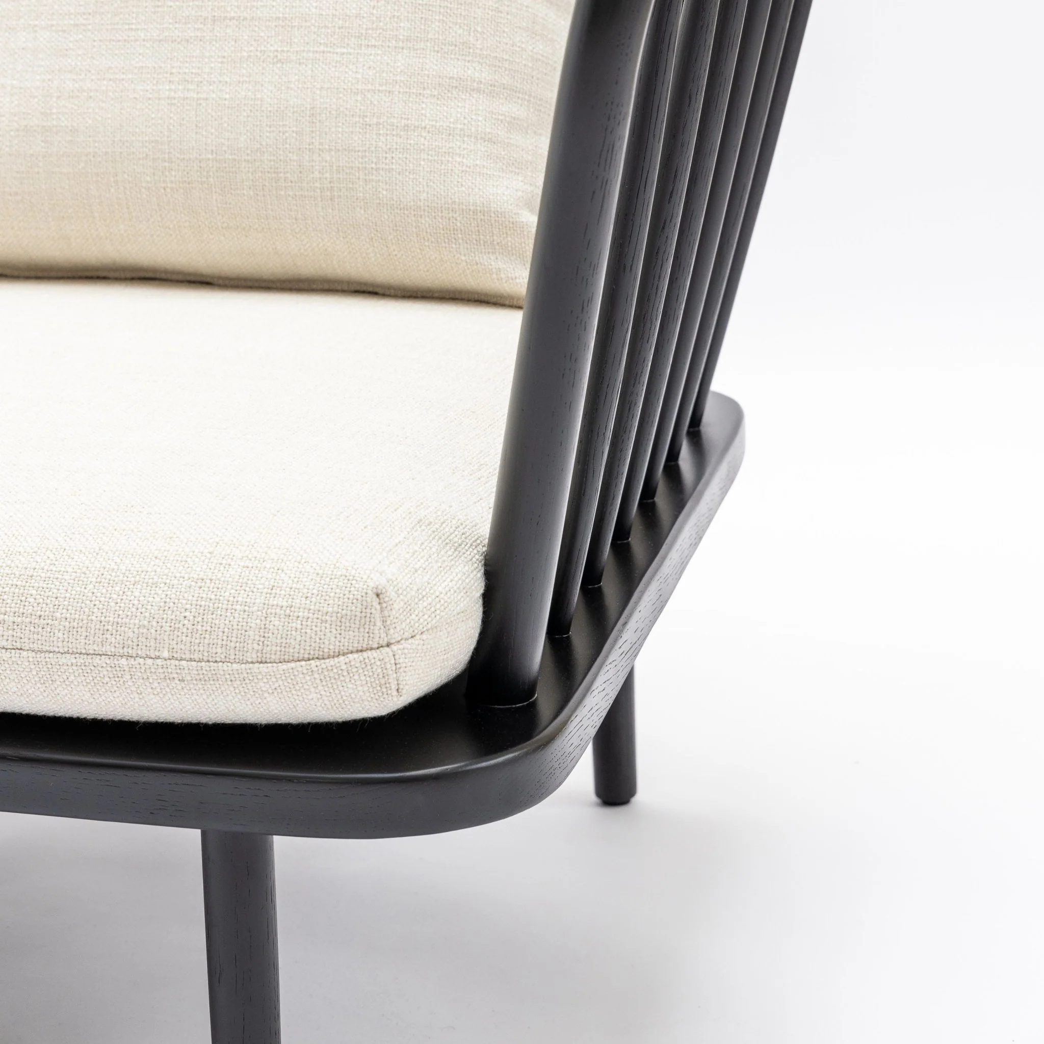 Charles Sofa - Black Oak & West Lake Gesso - Image 7