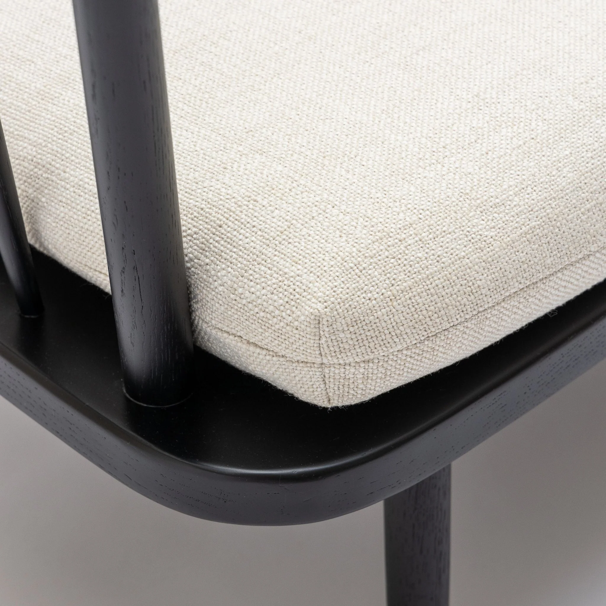 Charles Sofa - Black Oak & West Lake Gesso - Image 8