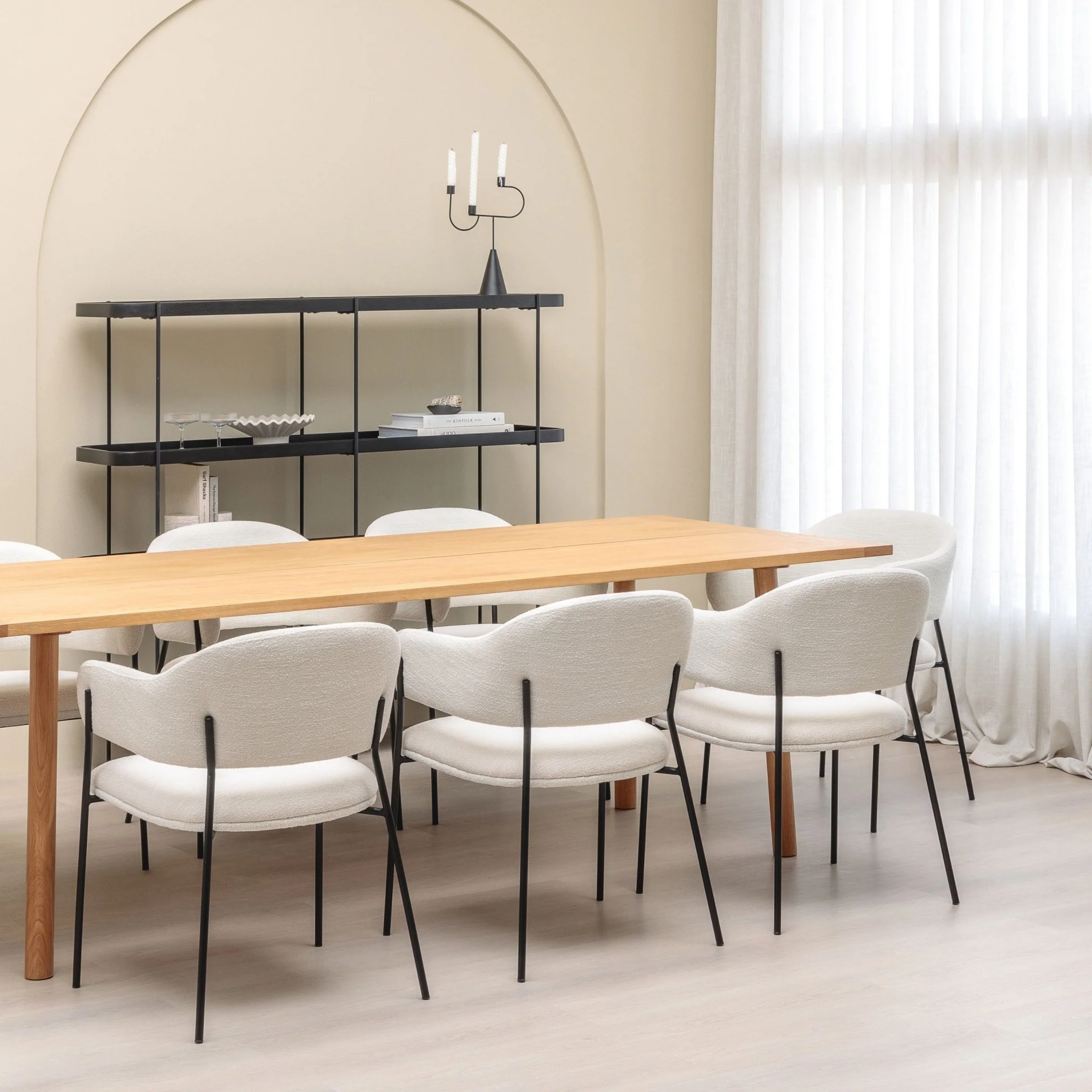 Coco Dining Table - Light Oak - Image 7