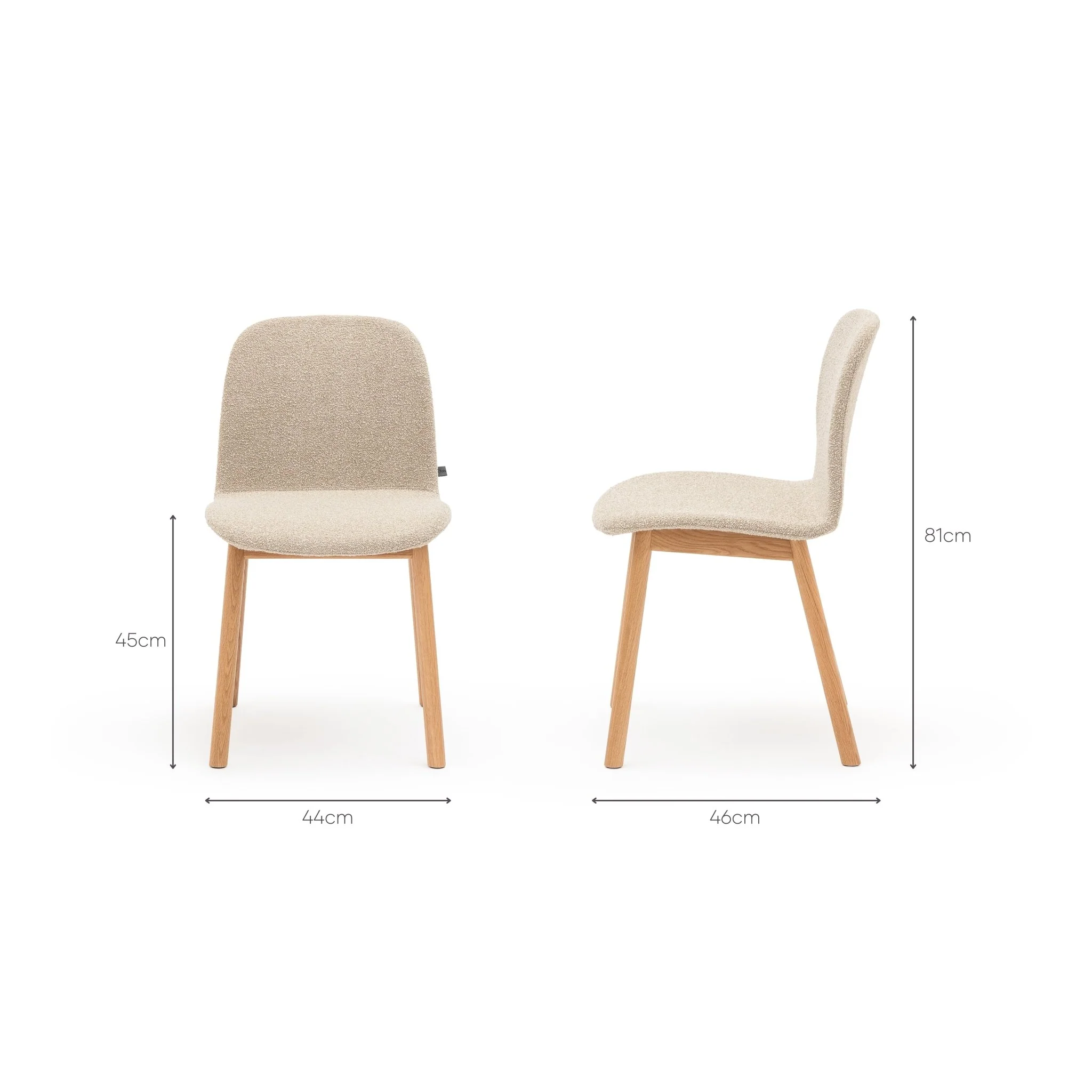Com Chair - Light Oak & Fleece Fawn - Image 14