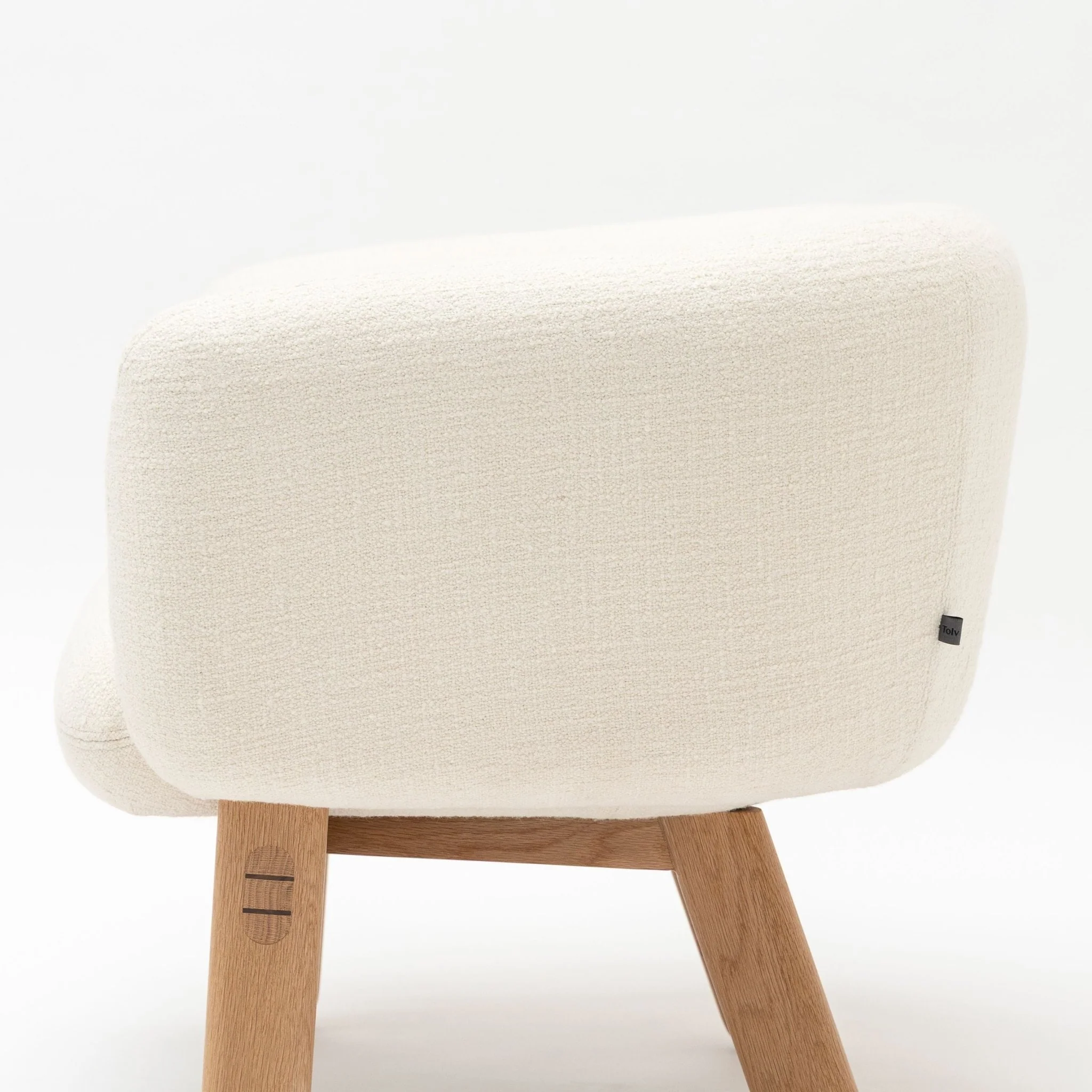 Copal Chair - Light Oak & Cobbler Panna Cotta - Image 11