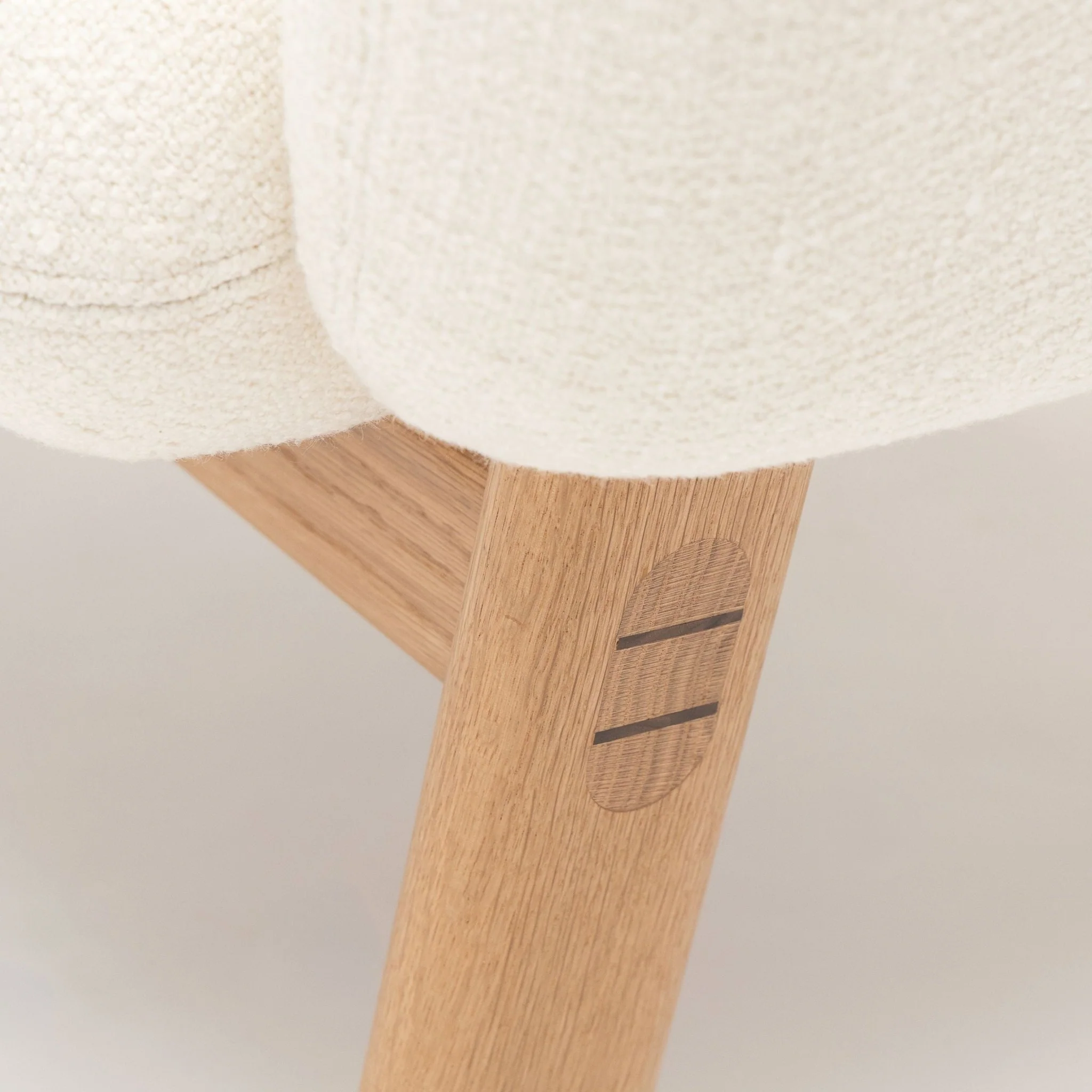 Copal Chair - Light Oak & Cobbler Panna Cotta - Image 12