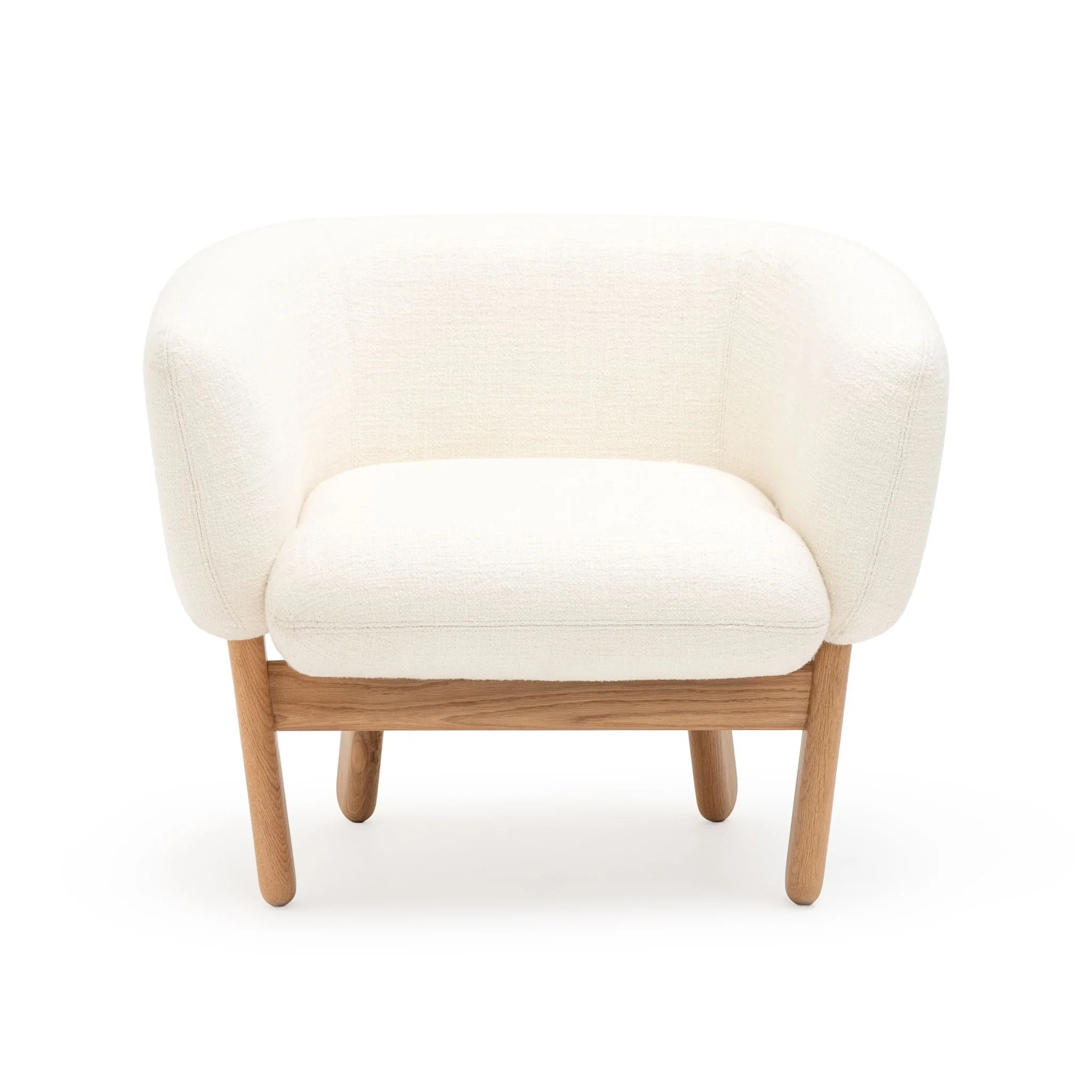 Copal Chair - Light Oak & Cobbler Panna Cotta - Image 2