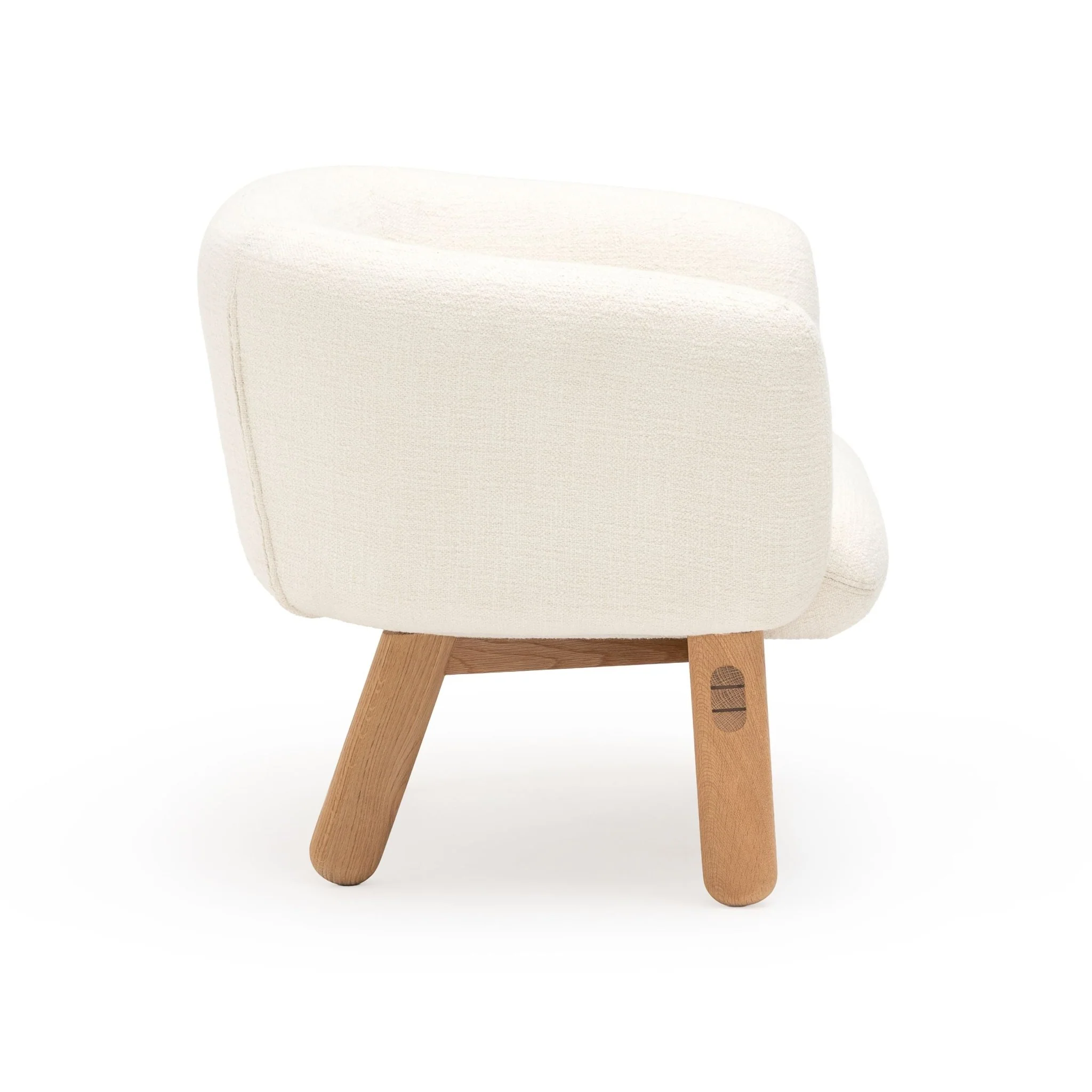 Copal Chair - Light Oak & Cobbler Panna Cotta - Image 3