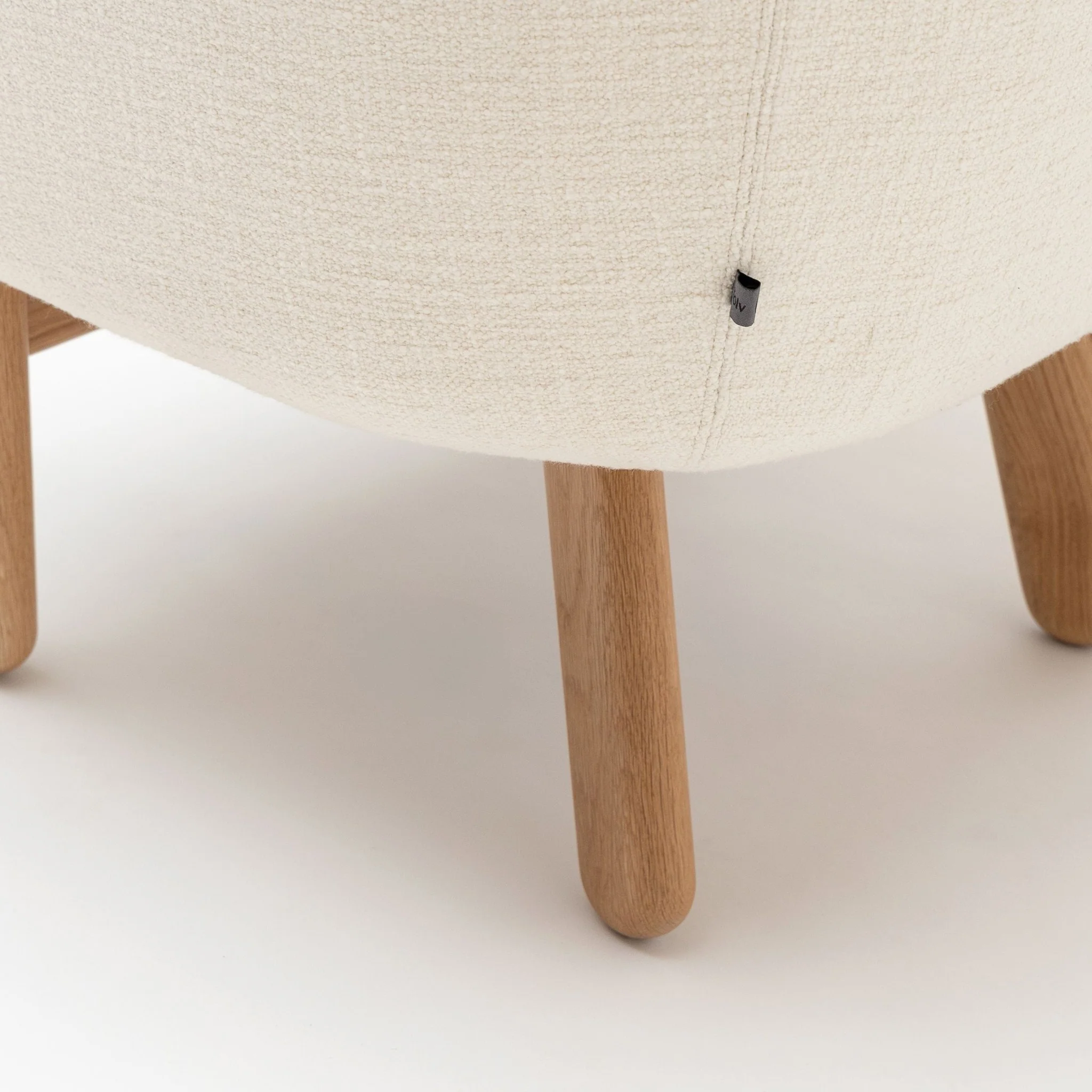 Copal Chair - Light Oak & Cobbler Panna Cotta - Image 8