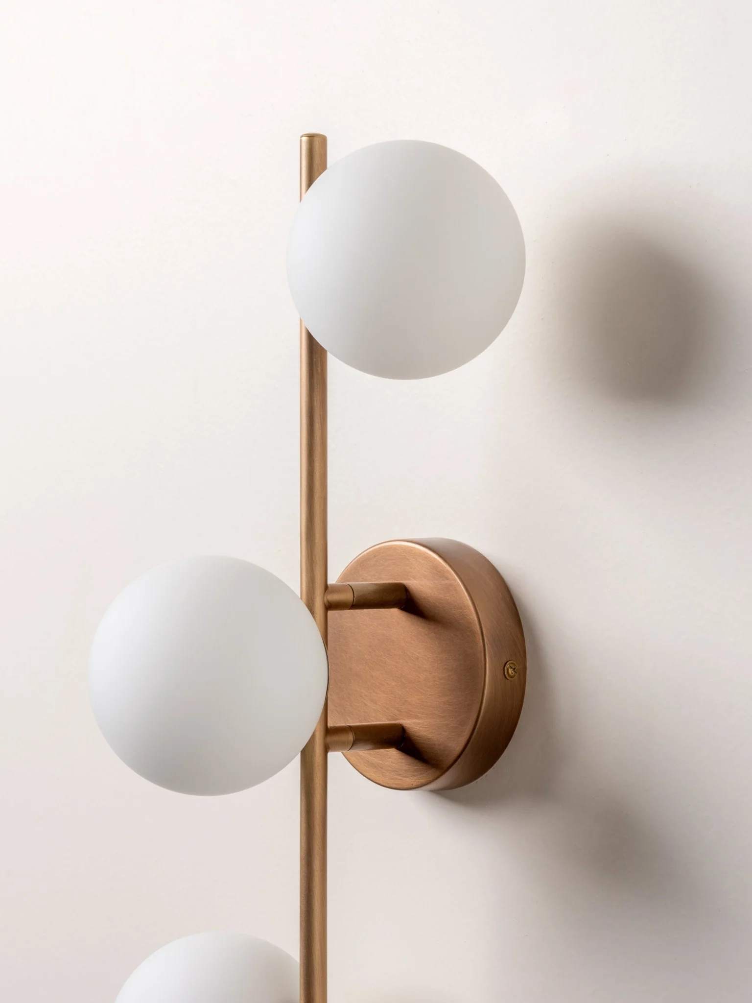 Coro - 3 Light Aged Brass And Opal Ceiling Or Wall - Image 4