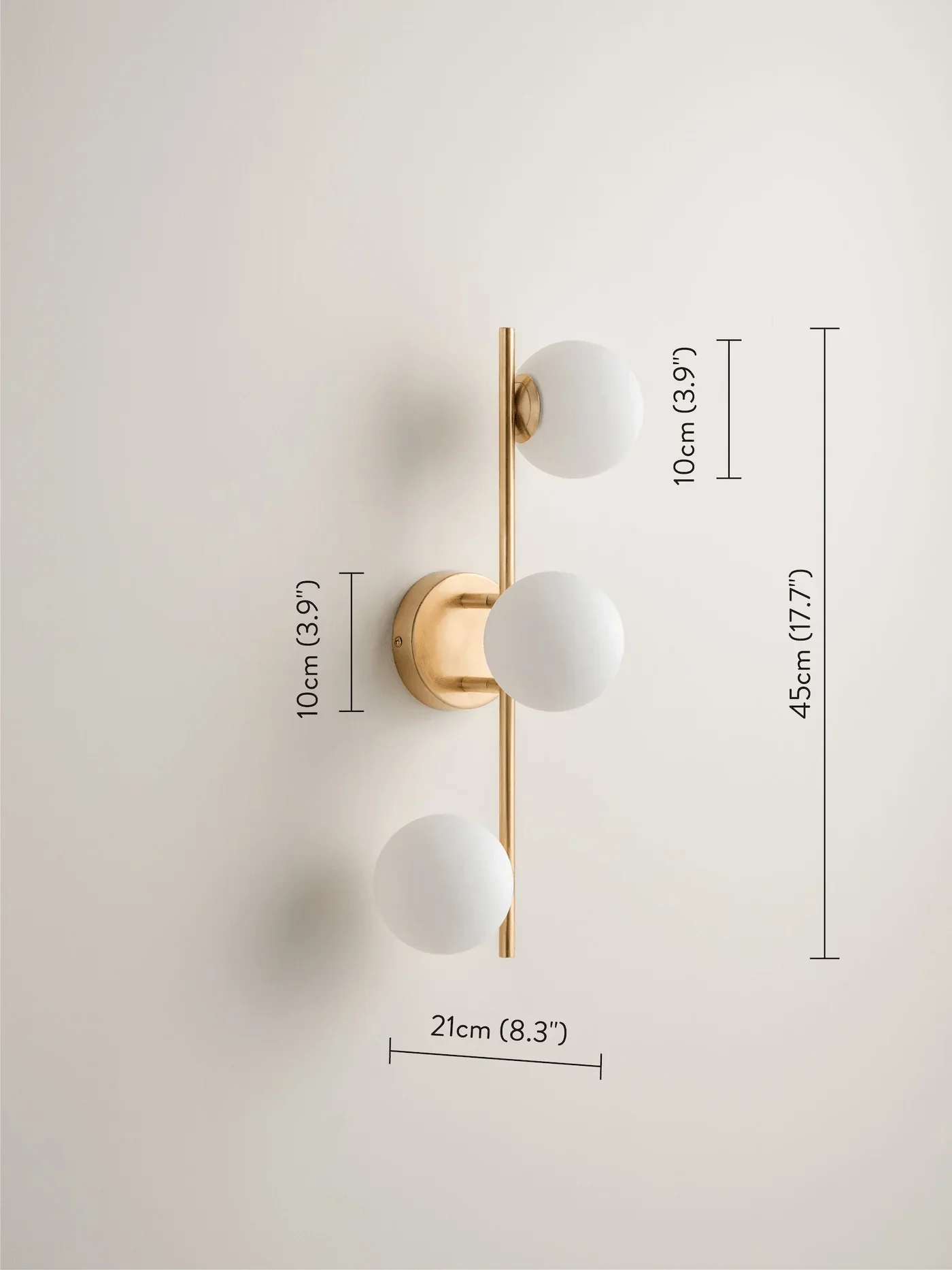 Coro - 3 Light Aged Brass And Opal Ceiling Or Wall - Image 5