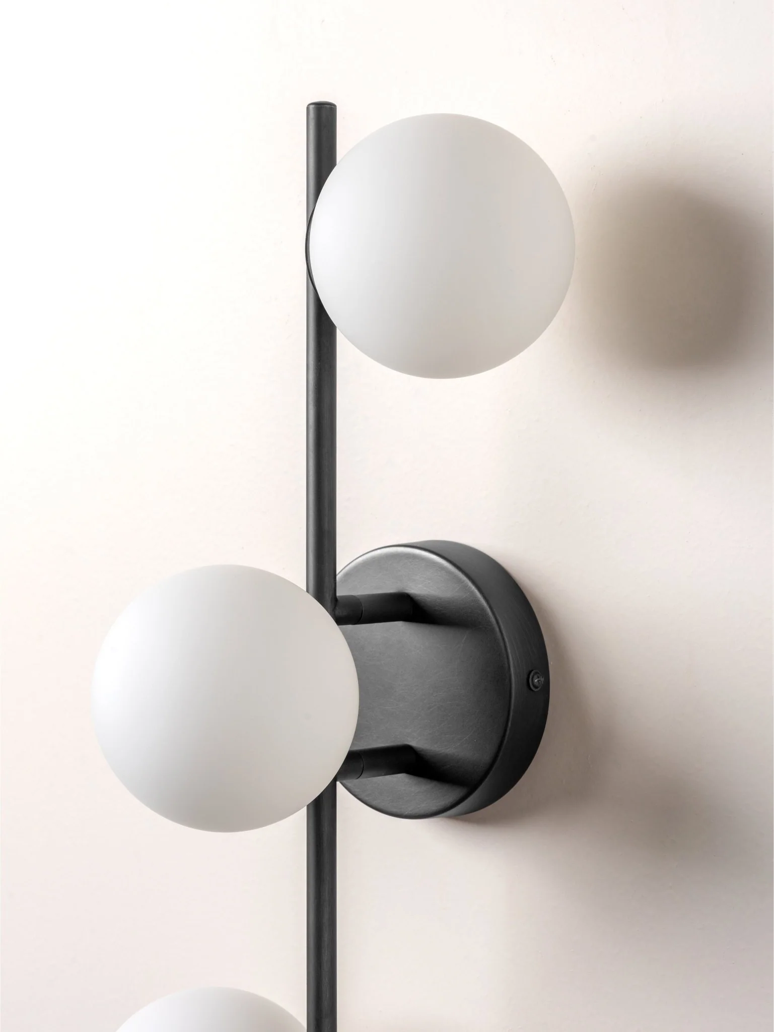 Coro - 3 Light Black And Opal Ceiling Or Wall - Image 4