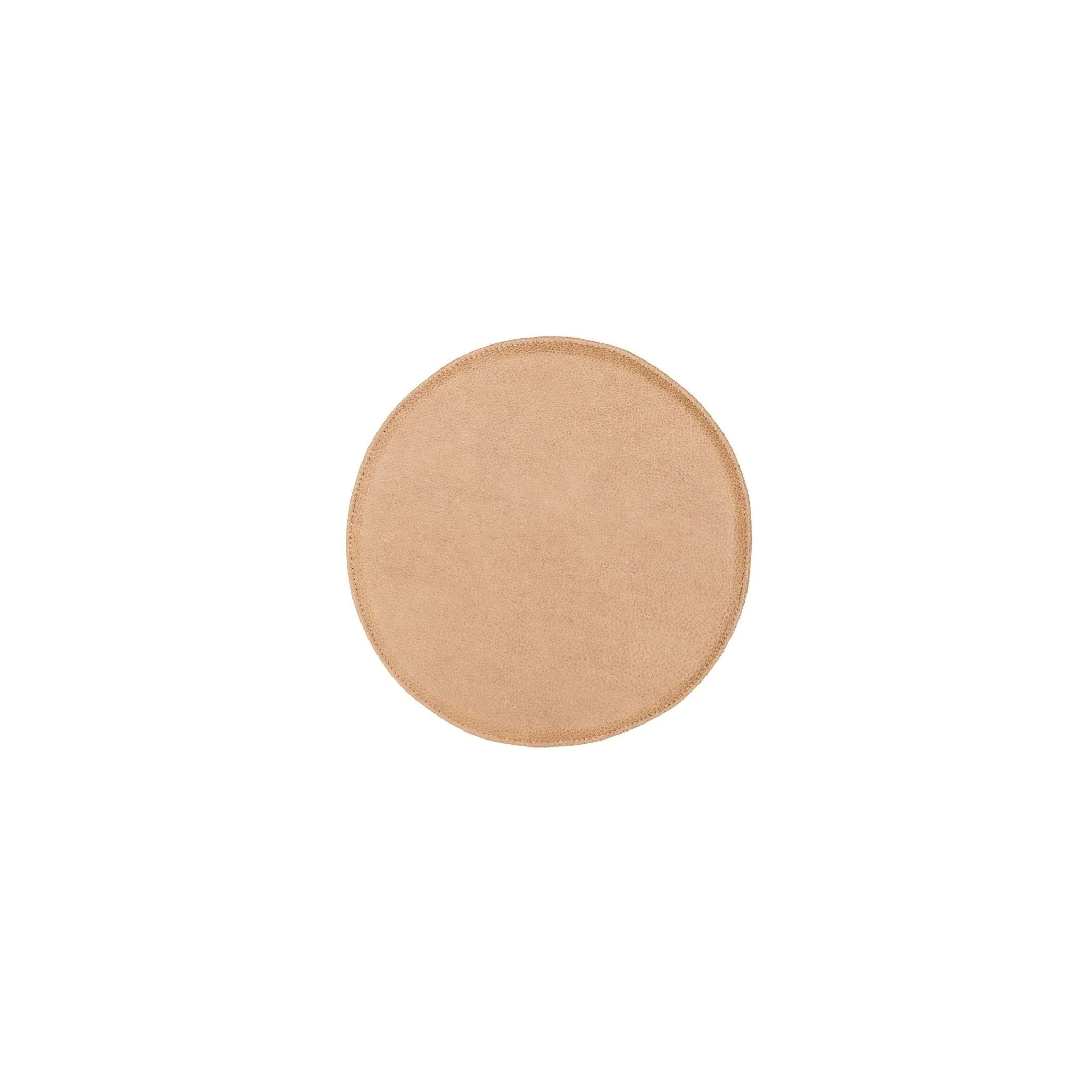 Crepe Round Seat - Pecan Leather