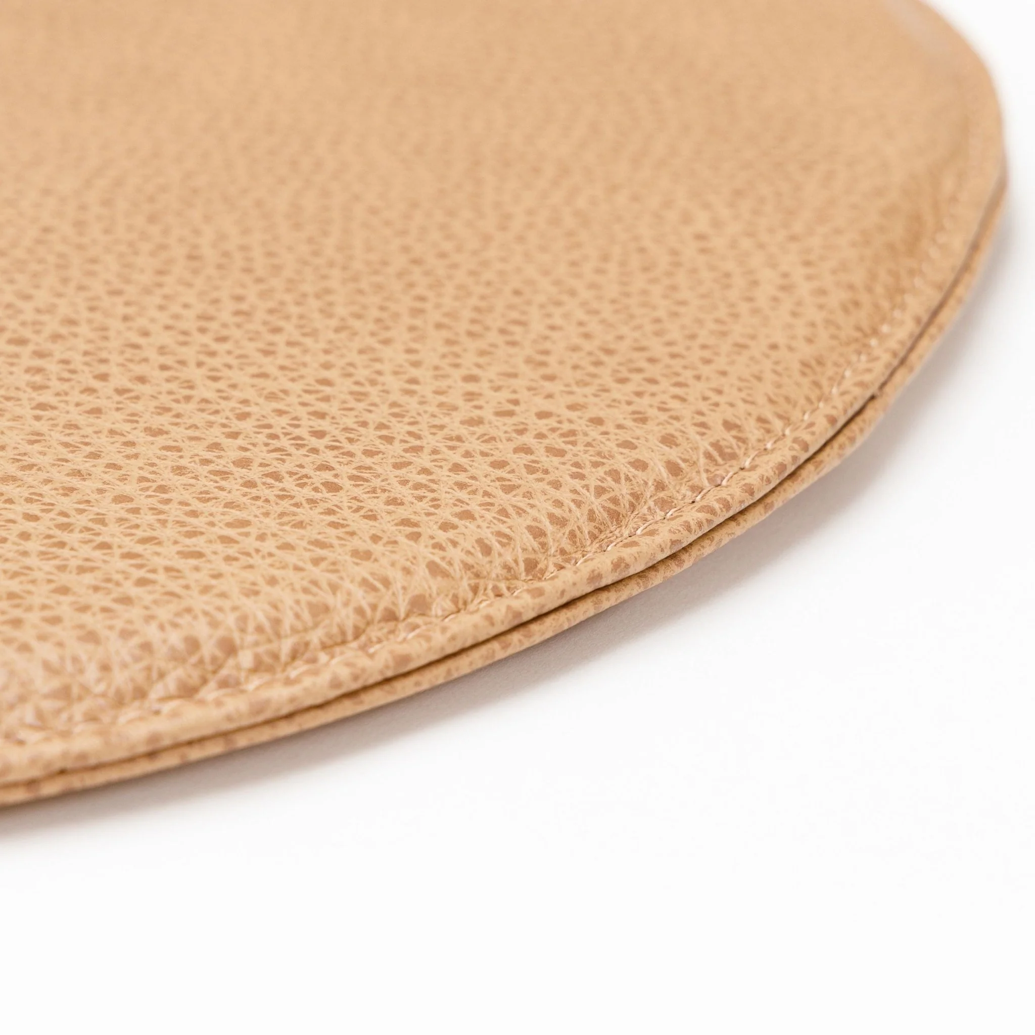 Crepe Round Seat - Pecan Leather - Image 4