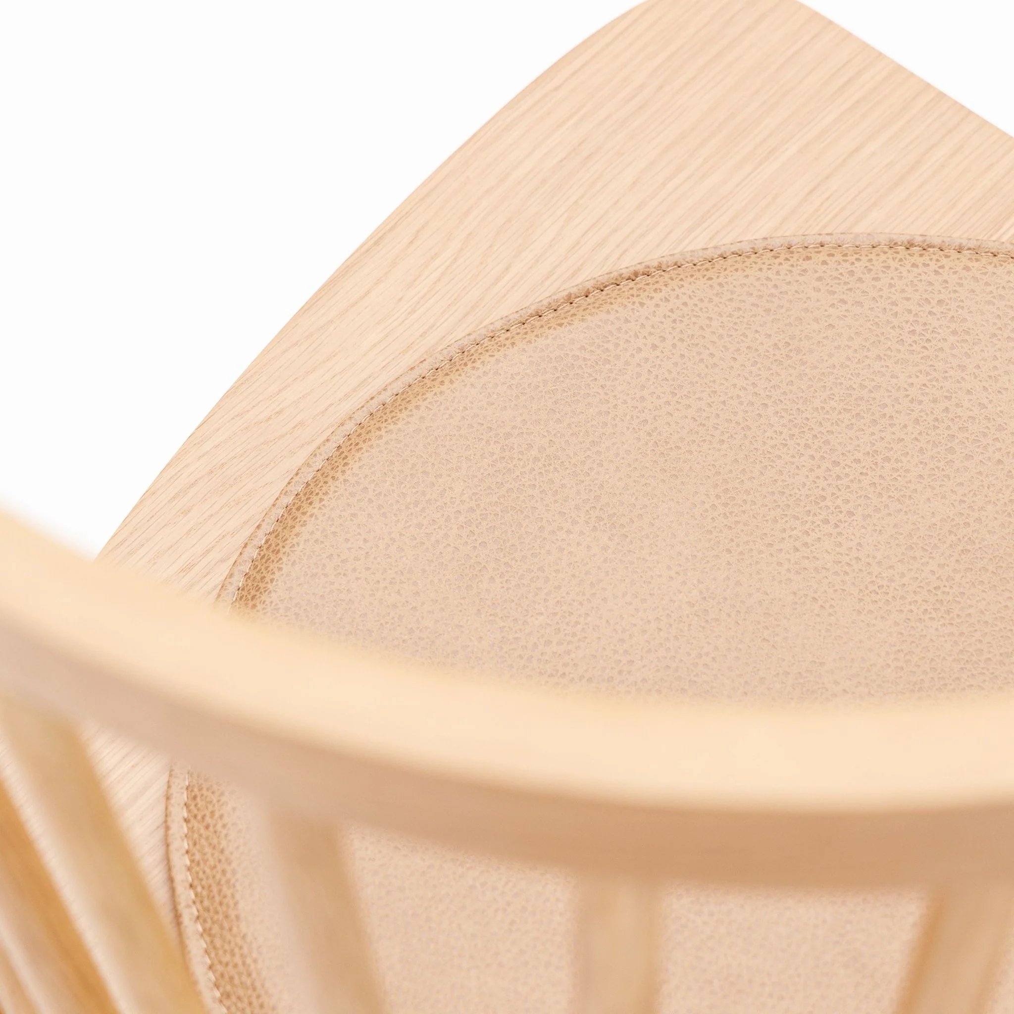 Crepe Round Seat - Pecan Leather - Image 7