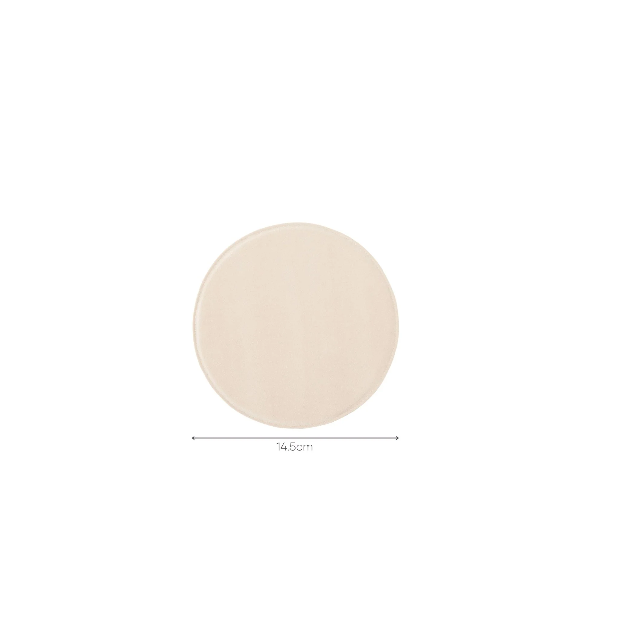 Crepe Round Seat - Ecru - Image 12