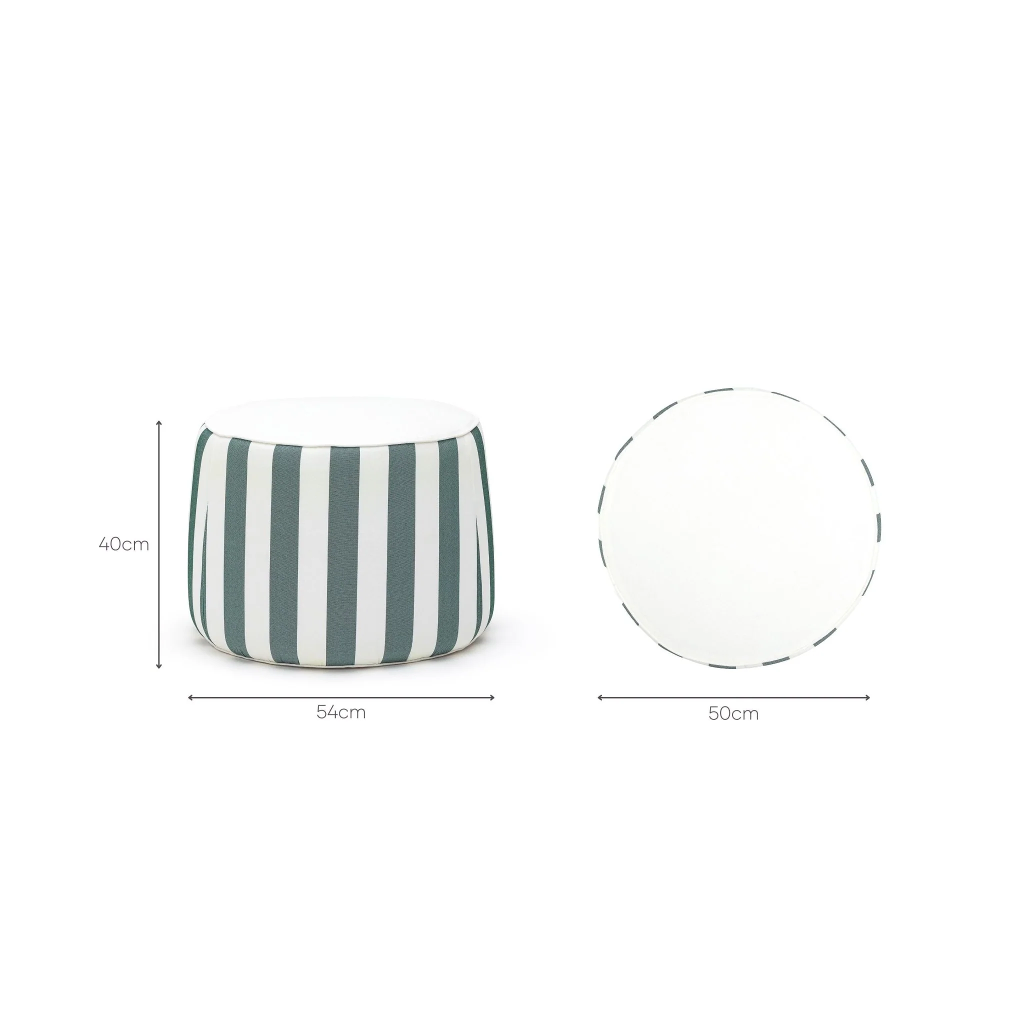 Cypress Outdoor Ottoman - Moss - Image 11