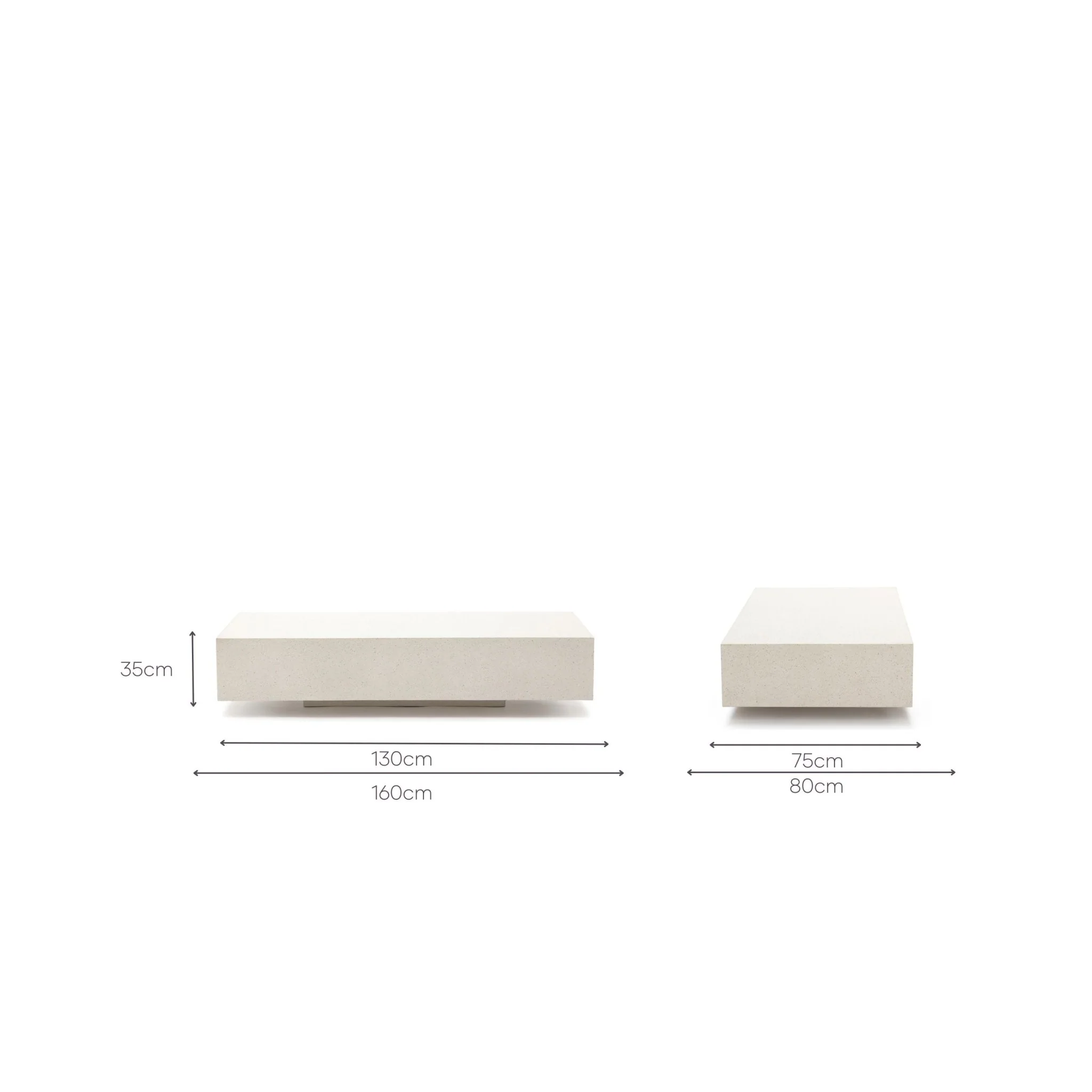 Drift Rectangular Coffee Table - Sand - Image 9