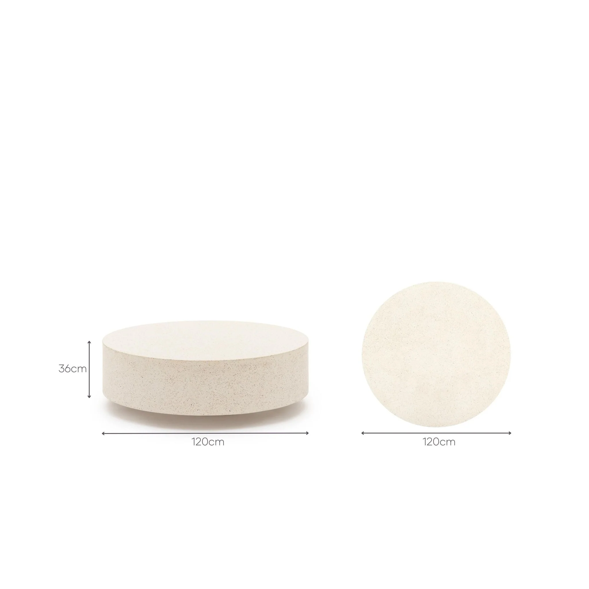 Drift Round Coffee Table - Sand - Image 14