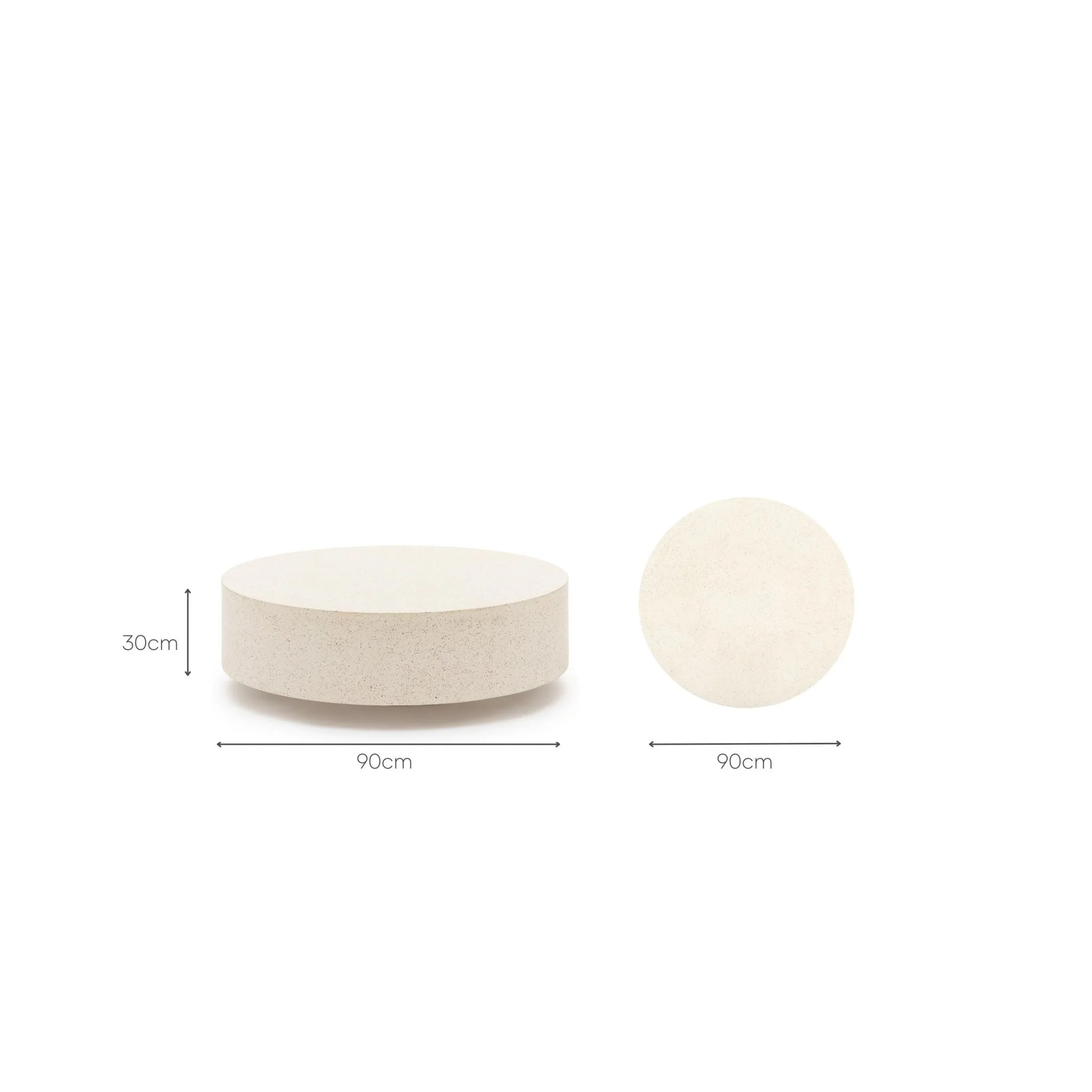 Drift Round Coffee Table - Sand - Image 9