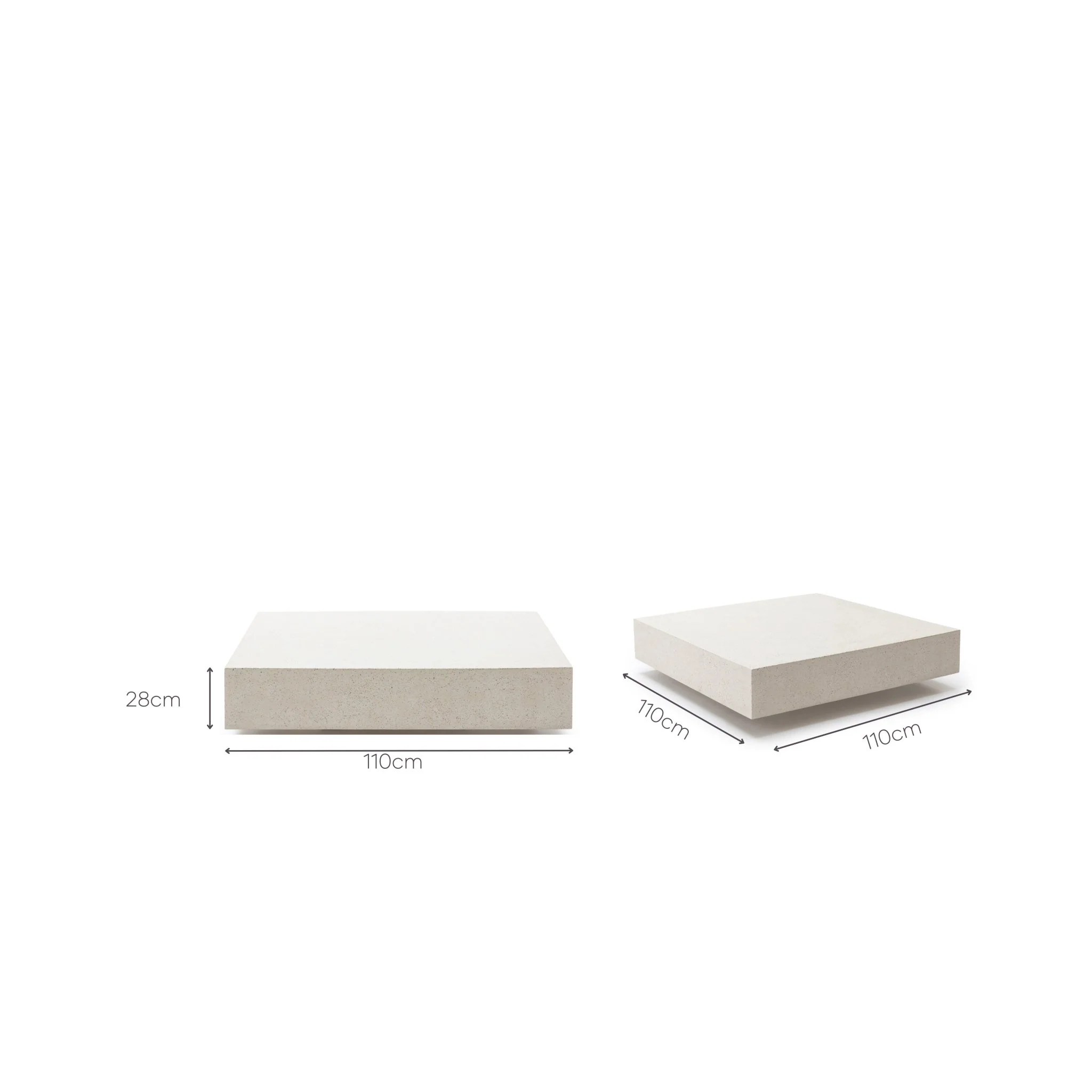 Drift Square Coffee Table - Sand - Image 7