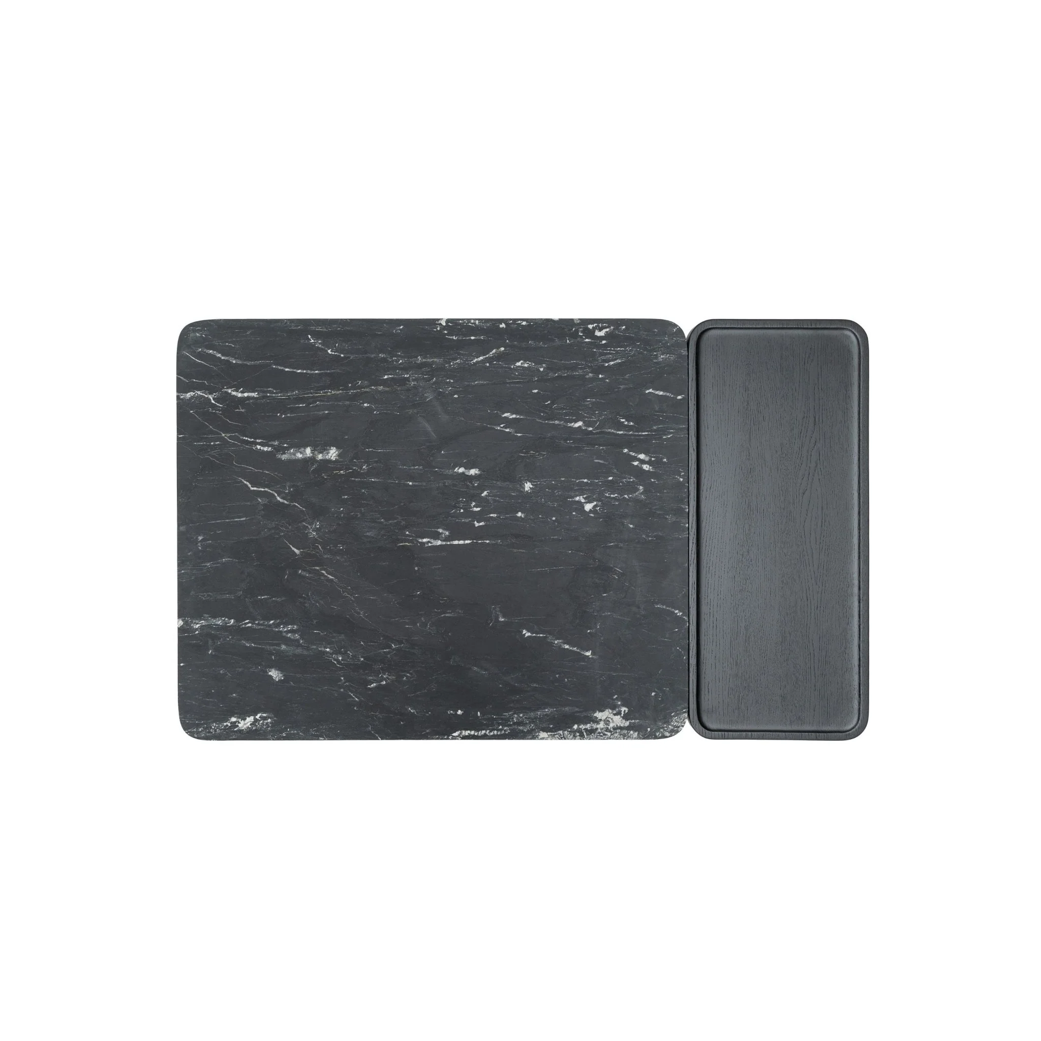 Duo Coffee Table 130 - Black Oak & Nero Marquina - Image 4