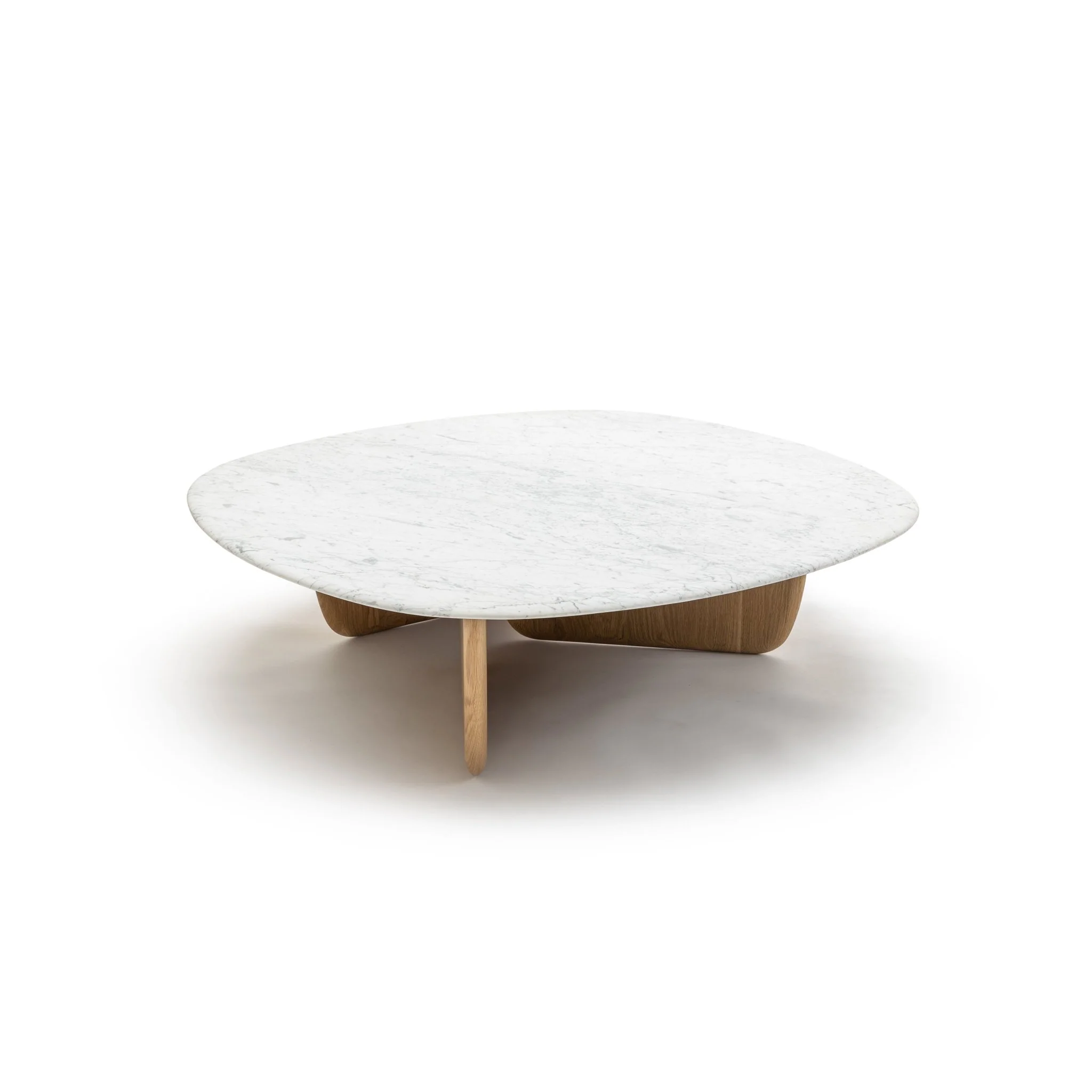 Eden Coffee Table 120 - Light Oak & Bianca Carrara - Image 2