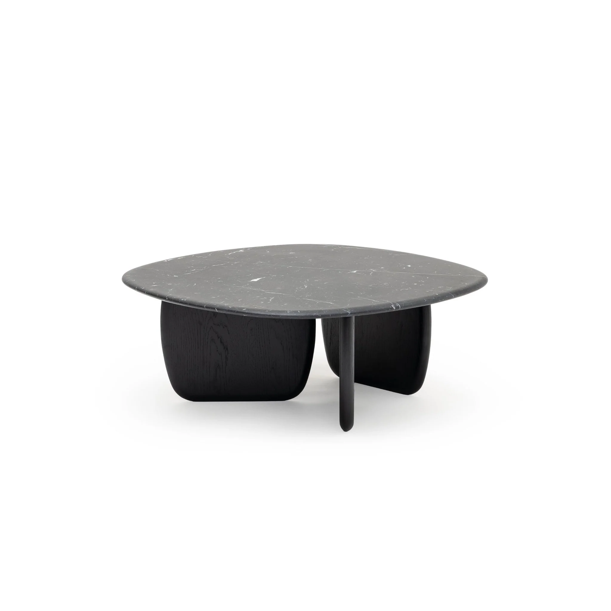 Eden Coffee Table 90 - Black Oak & Nero Marquina - Image 2