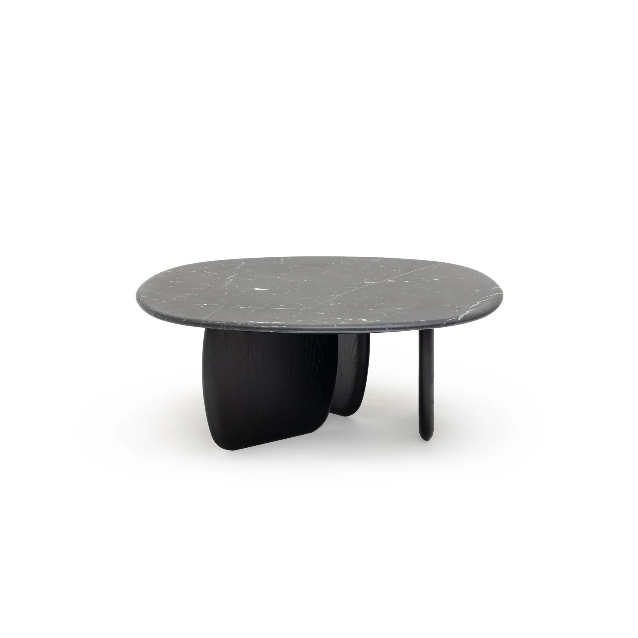 Eden Coffee Table 90 - Black Oak & Nero Marquina - Image 3