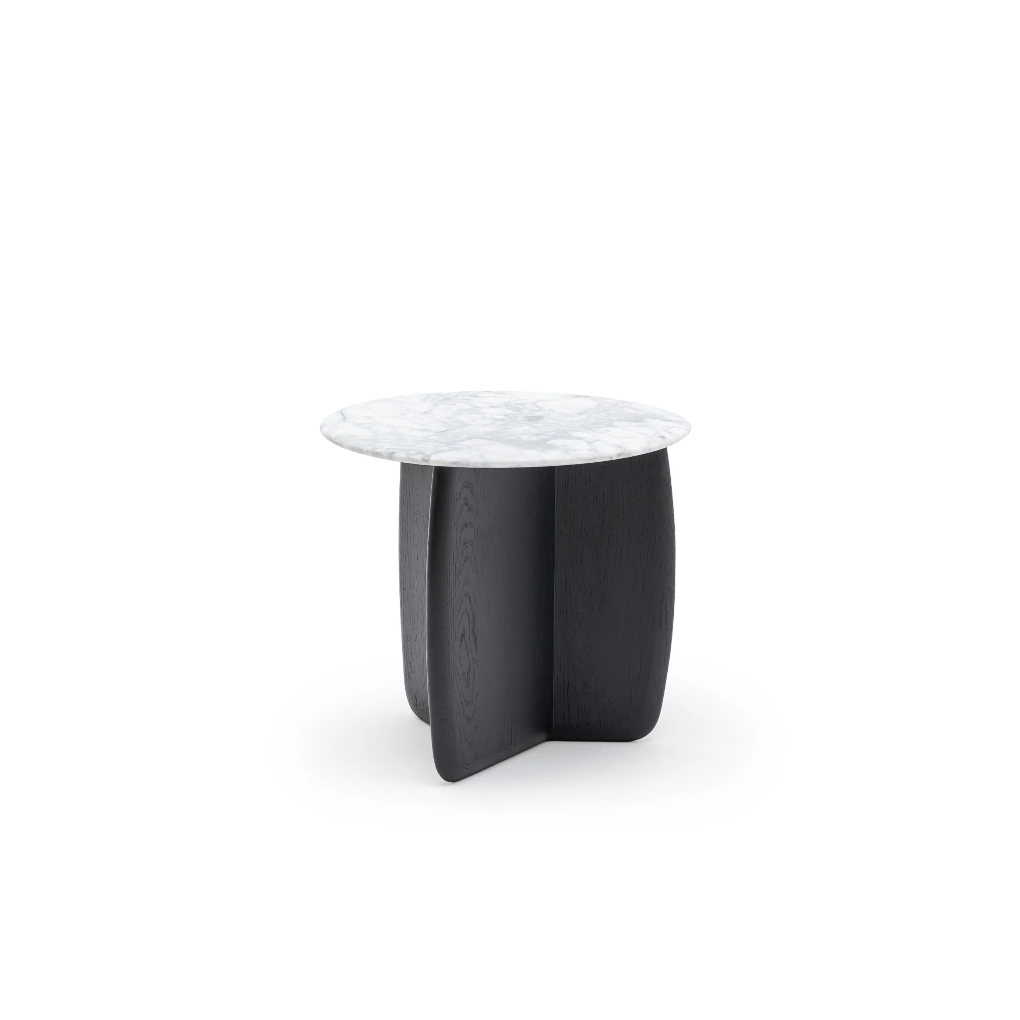 Eden Side Table - Black Oak & Bianca Carrara - Image 2