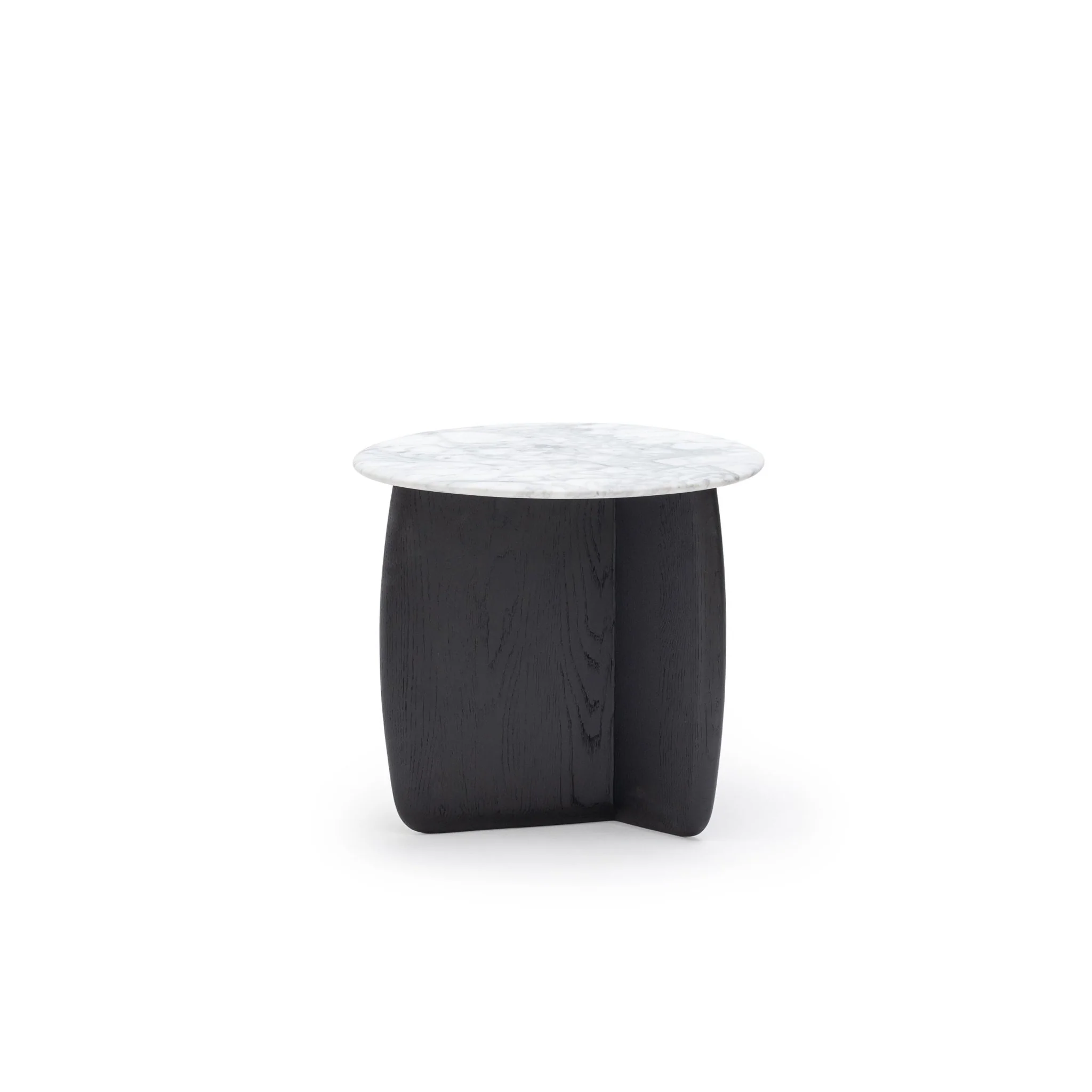 Eden Side Table - Black Oak & Bianca Carrara - Image 3