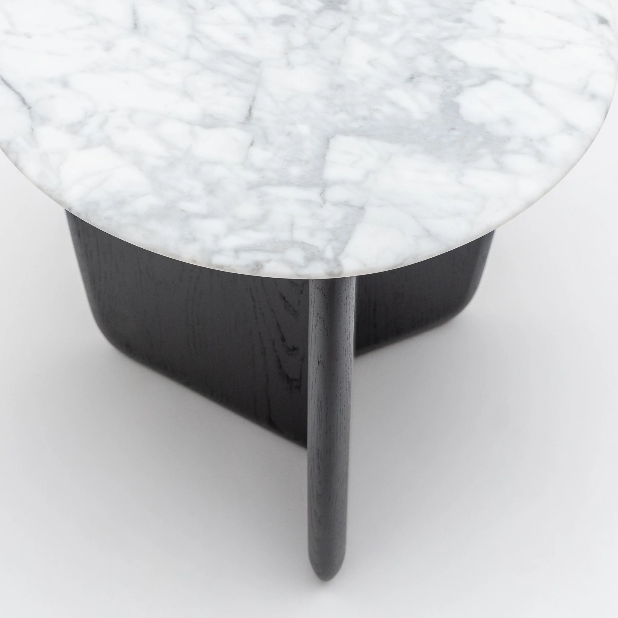 Eden Side Table - Black Oak & Bianca Carrara - Image 4