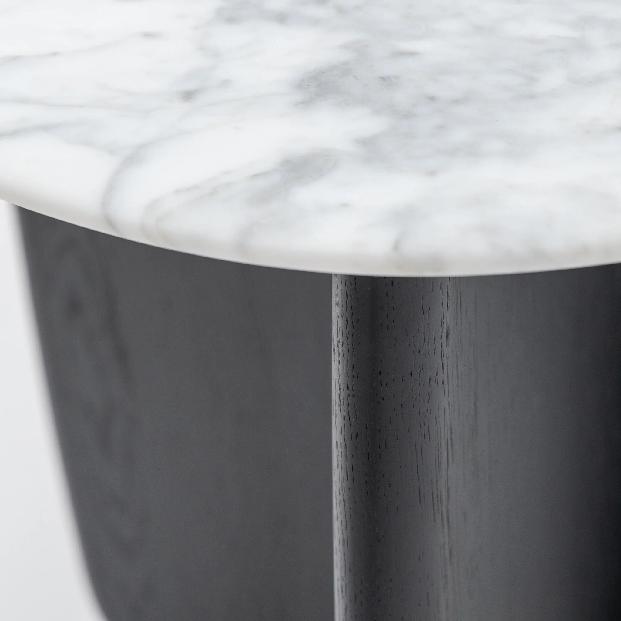 Eden Side Table - Black Oak & Bianca Carrara - Image 5