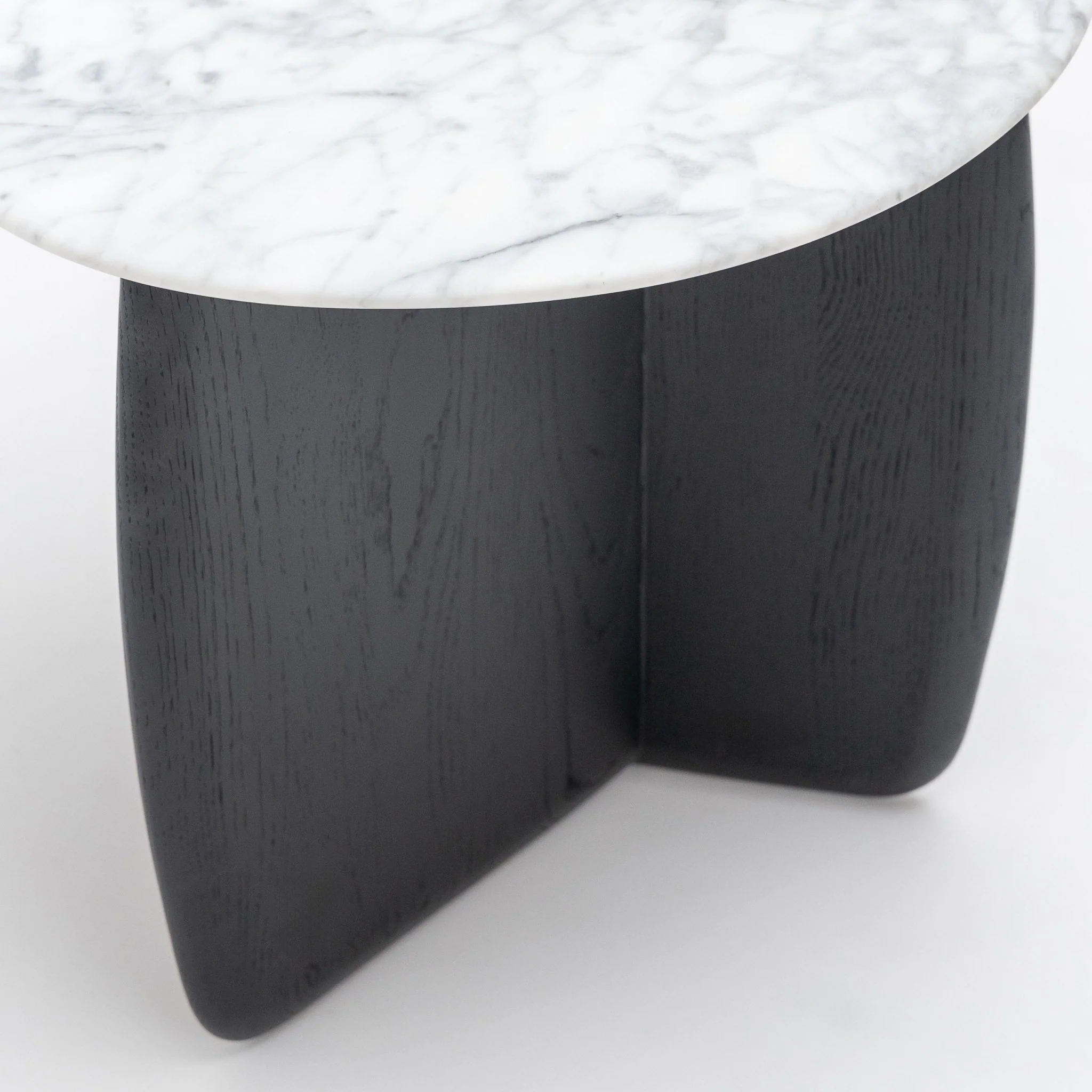 Eden Side Table - Black Oak & Bianca Carrara - Image 9