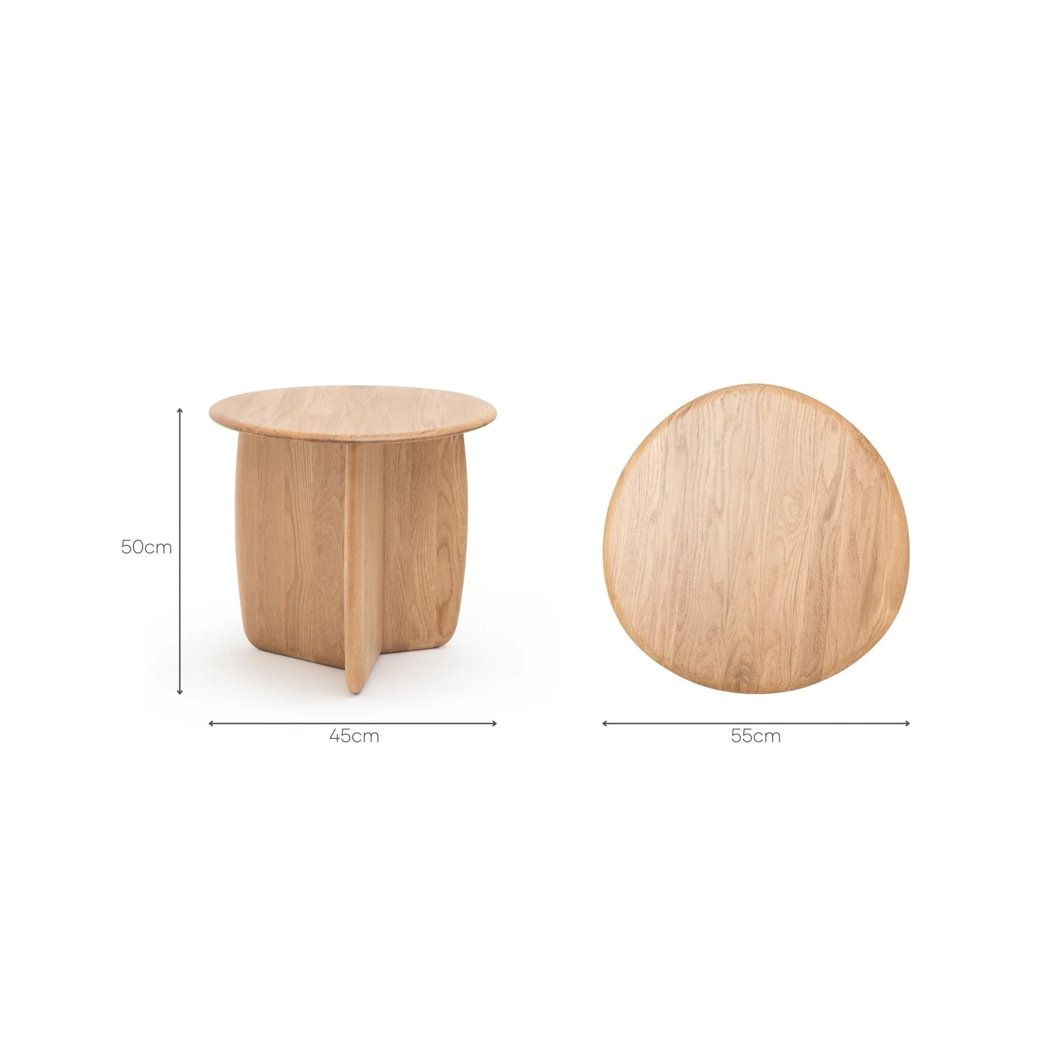 Eden Side Table - Light Oak - Image 13