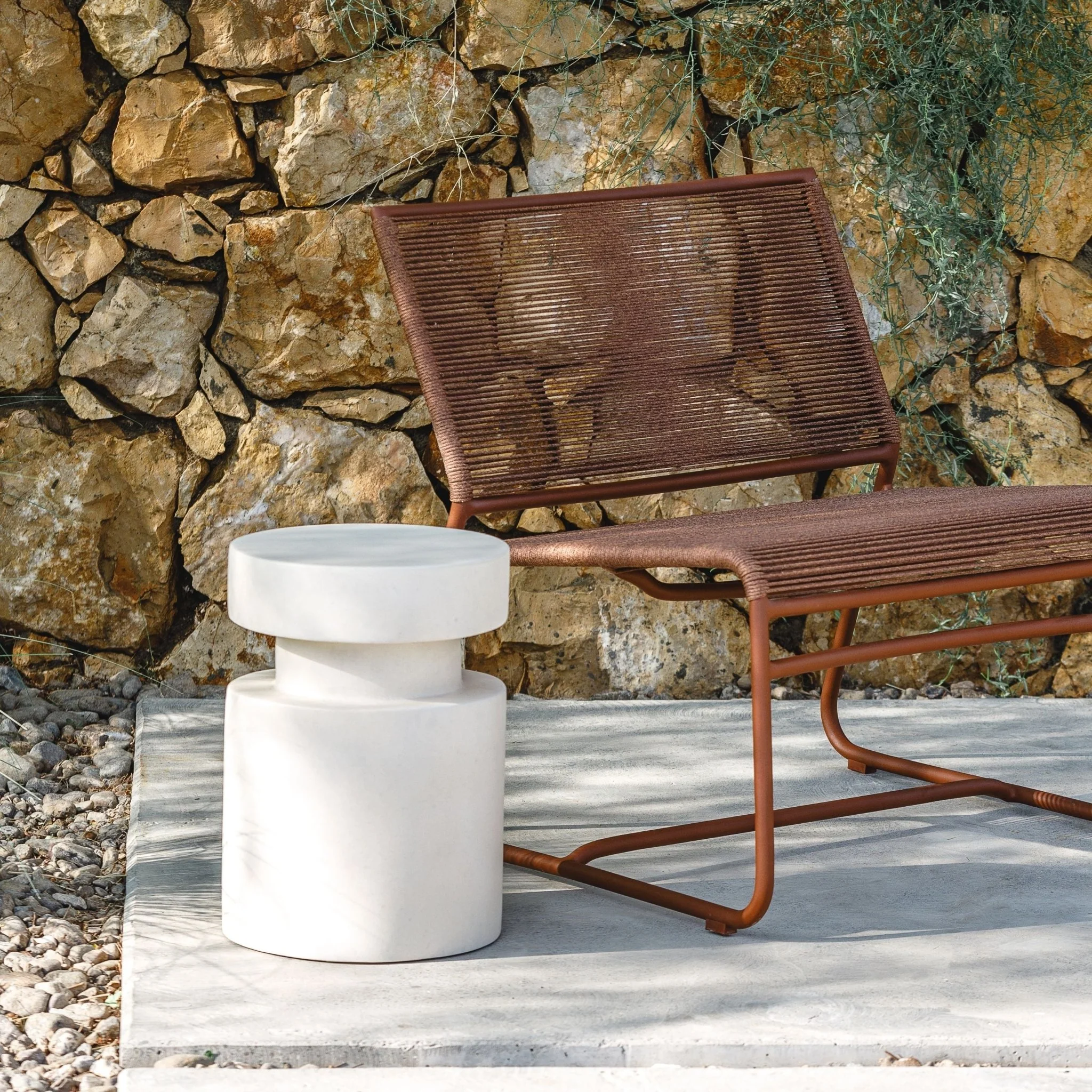 Edith Stool - Cemento White - Image 2