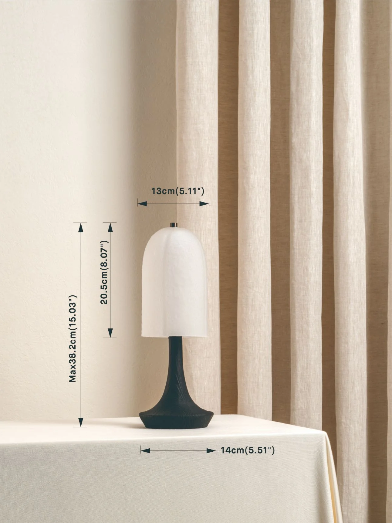 Ember - Charred Wood Rechargeable Table Lamp - Image 7