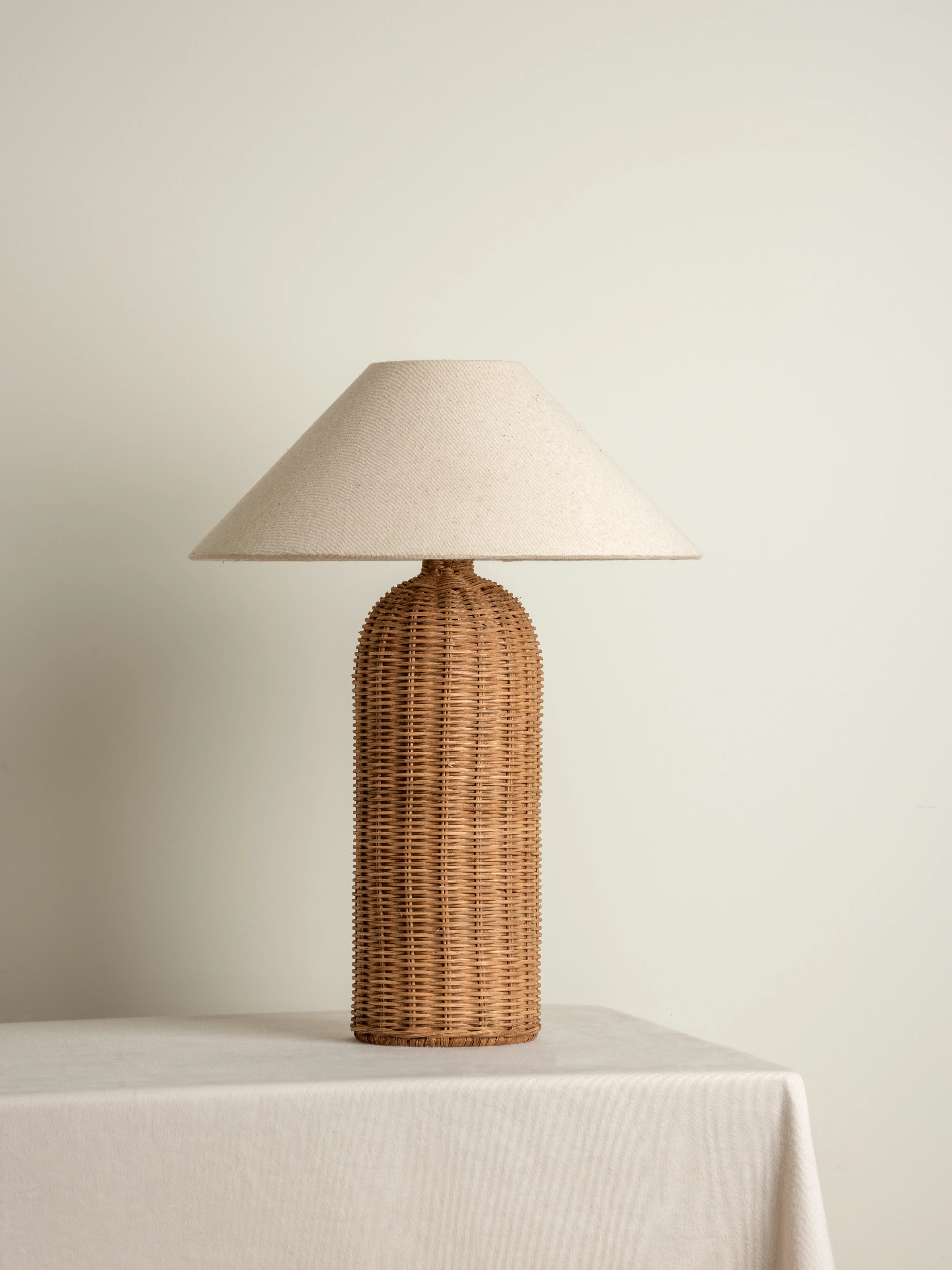 Ensia - Tall Rattan Table Lamp - Image 3