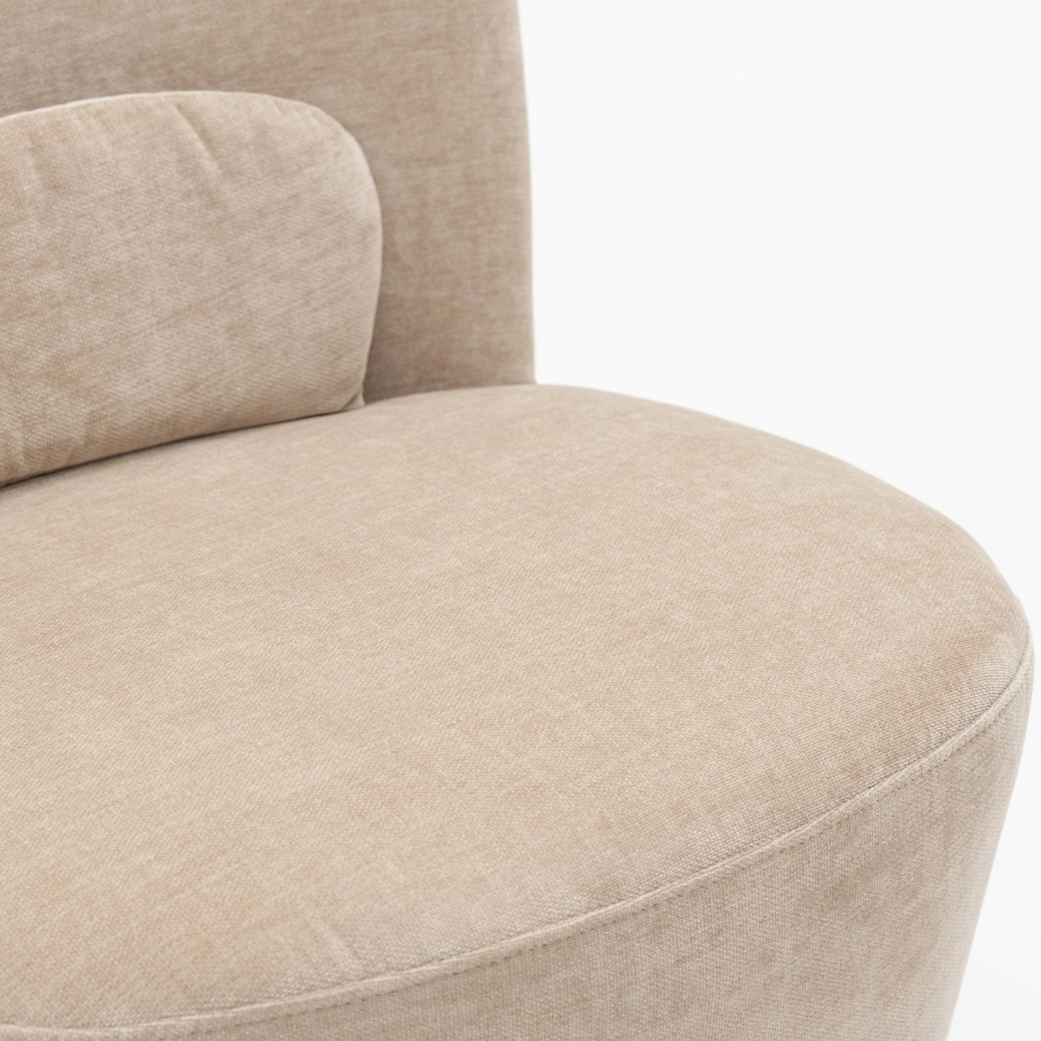 Erin Swivel Accent Chair - Latte - Image 6