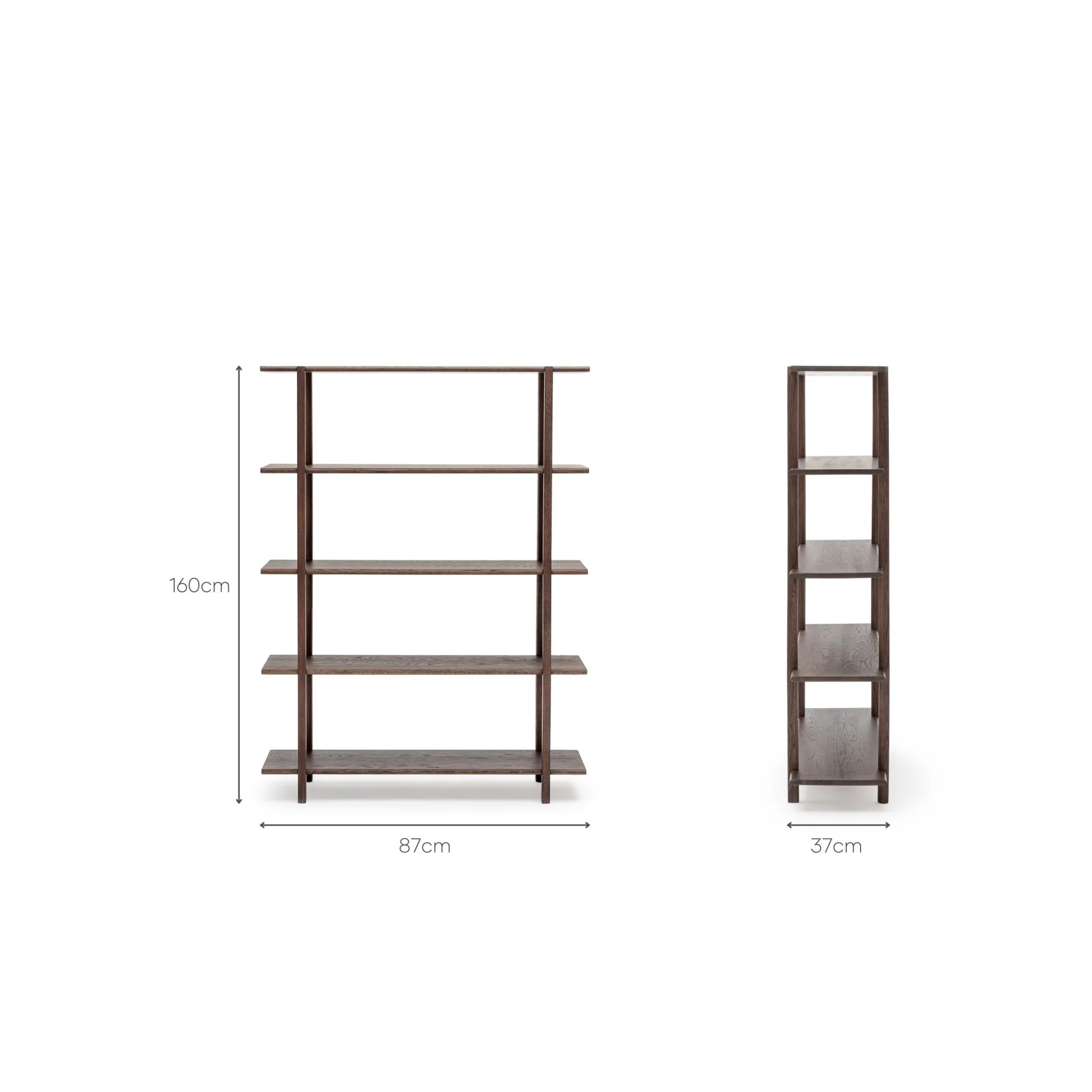 Farnsworth Tall Shelf - Espresso Oak - Image 17